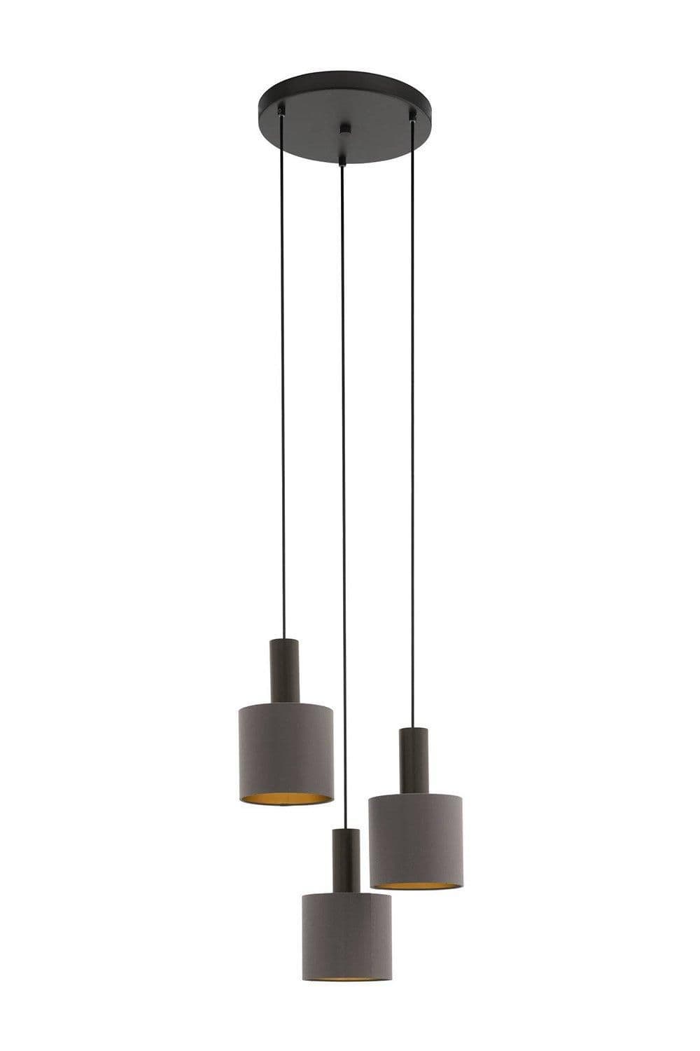 Concessa 1 Steel Fabric Cluster Pendant Light