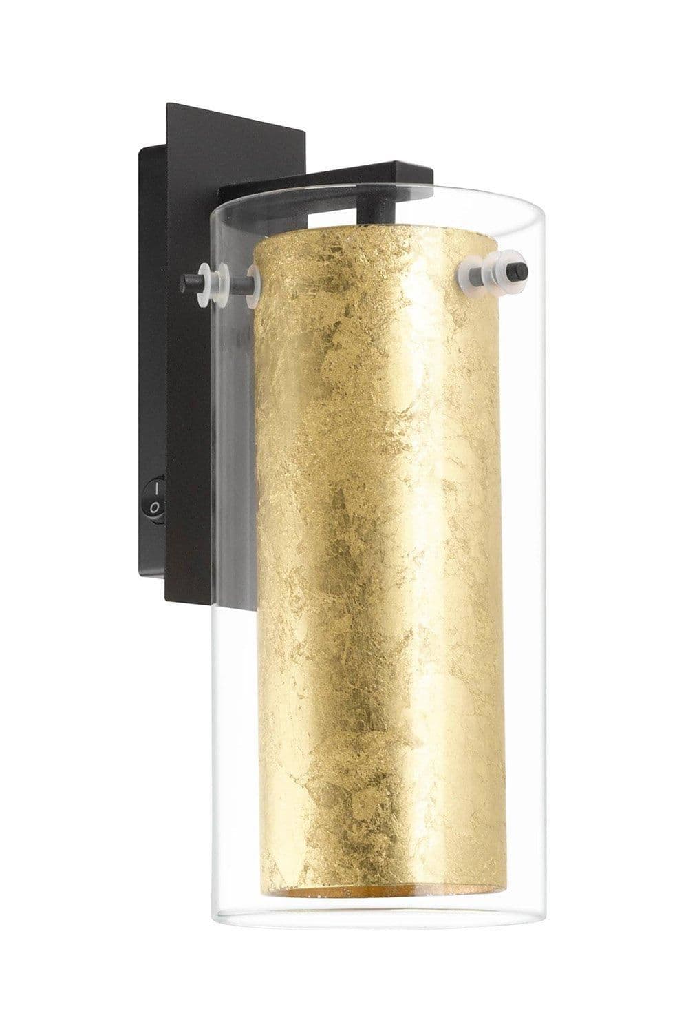 Pinto Glass Steel Wall Light