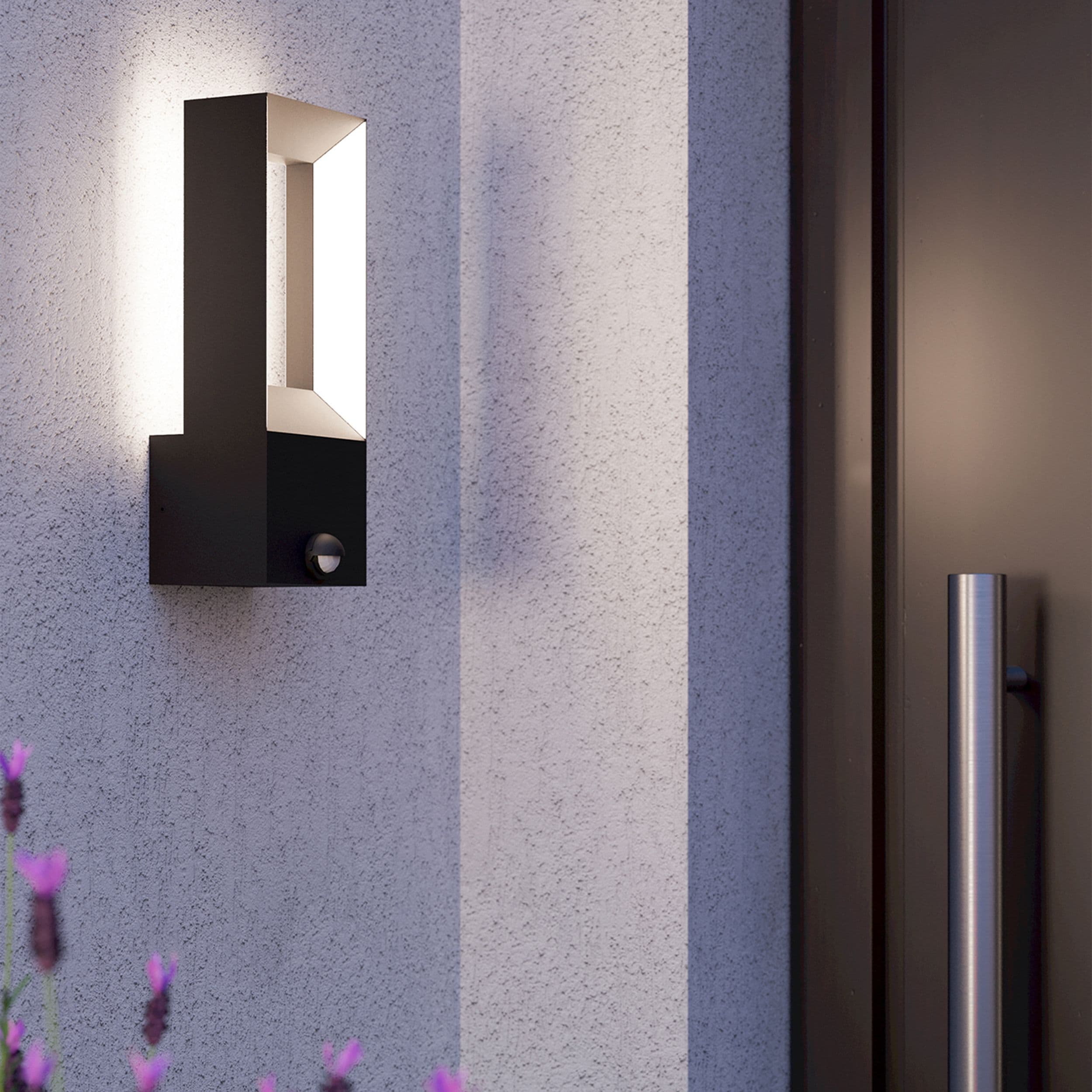 Riforano Metal Integrated LED IP44 Outdoor Wall Light