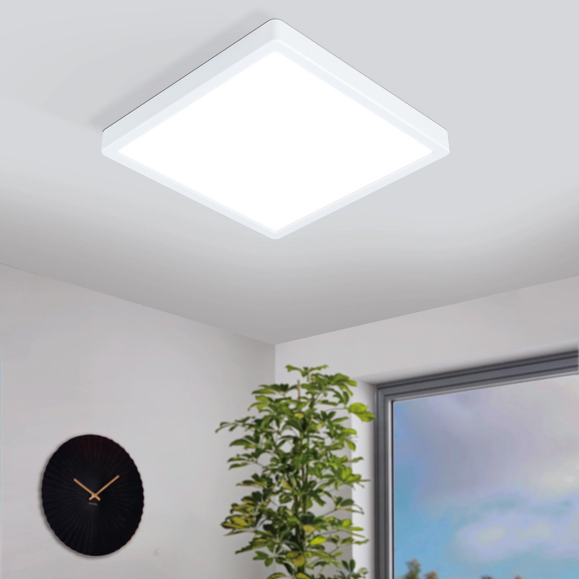 Fueva Z Square Aluminium Smart Control Changing LED Ceiling Light 28.5cm