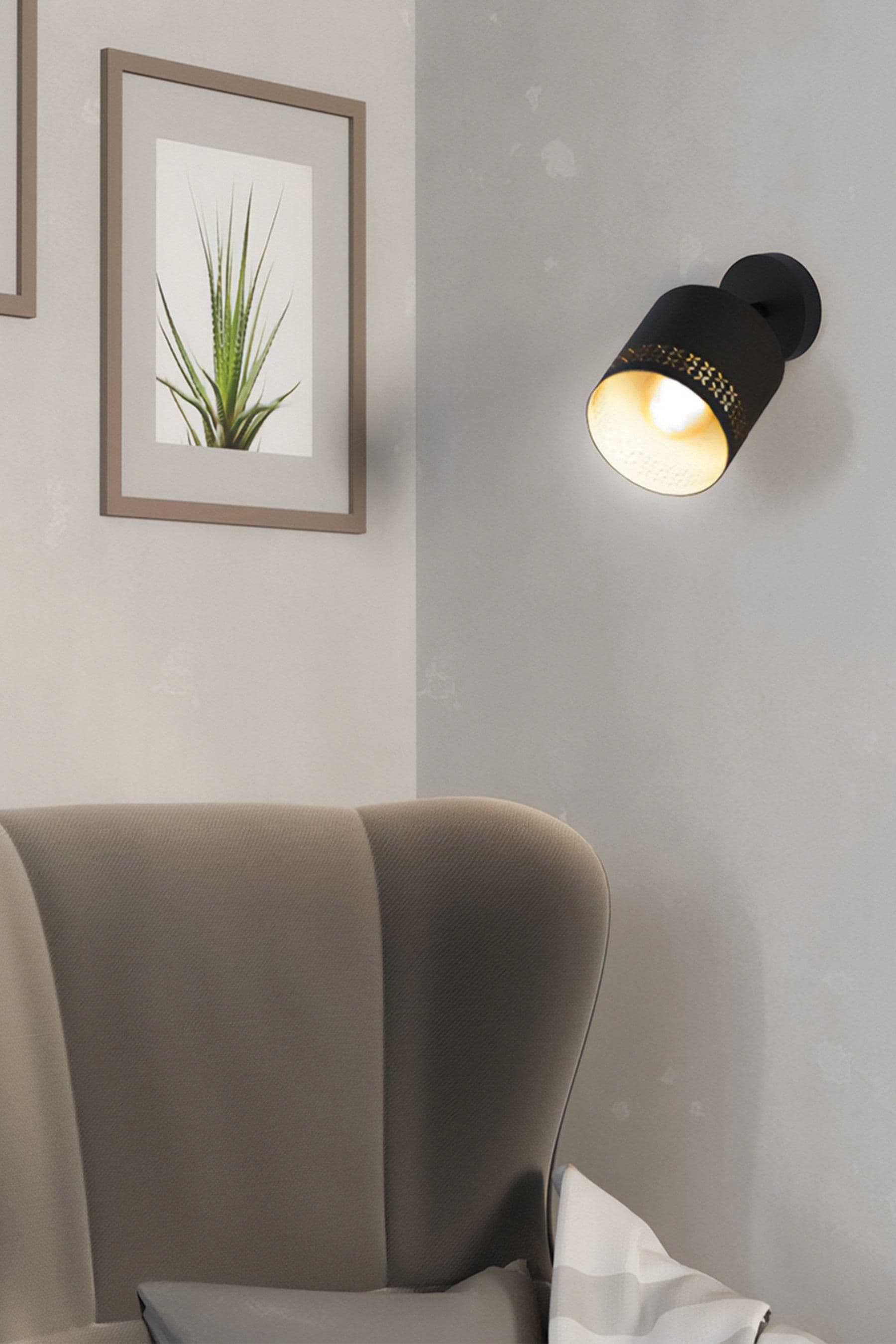 Esteperra Decorative Black Gold Single Spotlight
