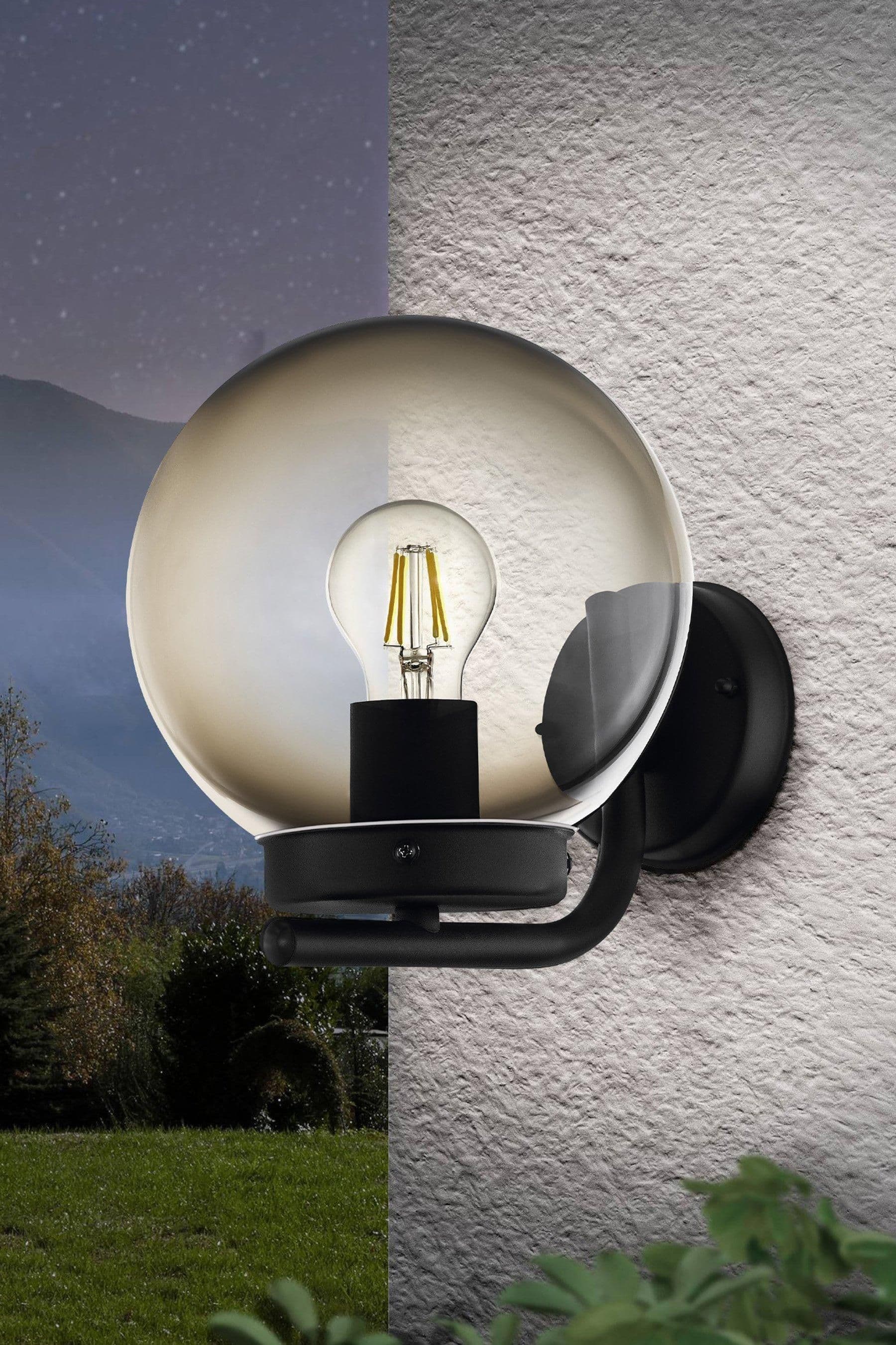 Taverna Transparent Globe Outdoor Wall Light