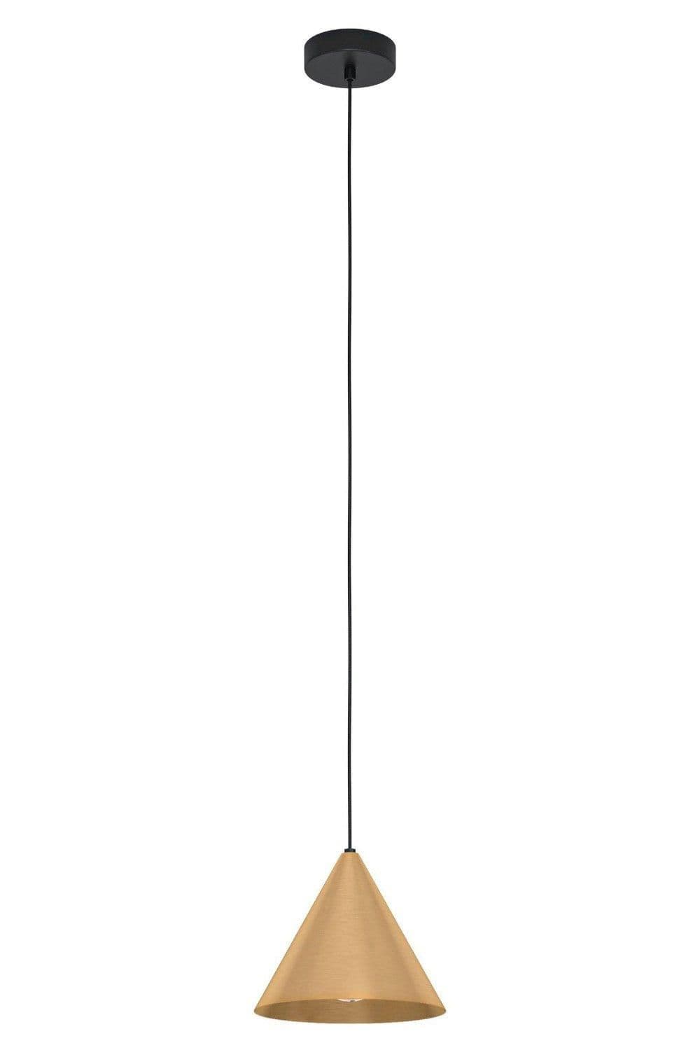 Narices Art Deco Brass Pendant Light