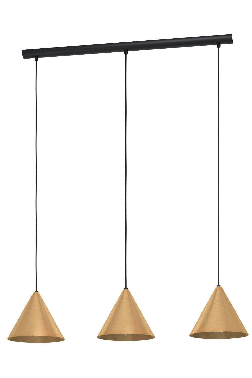 Narices Art Deco 3 Light Pendant