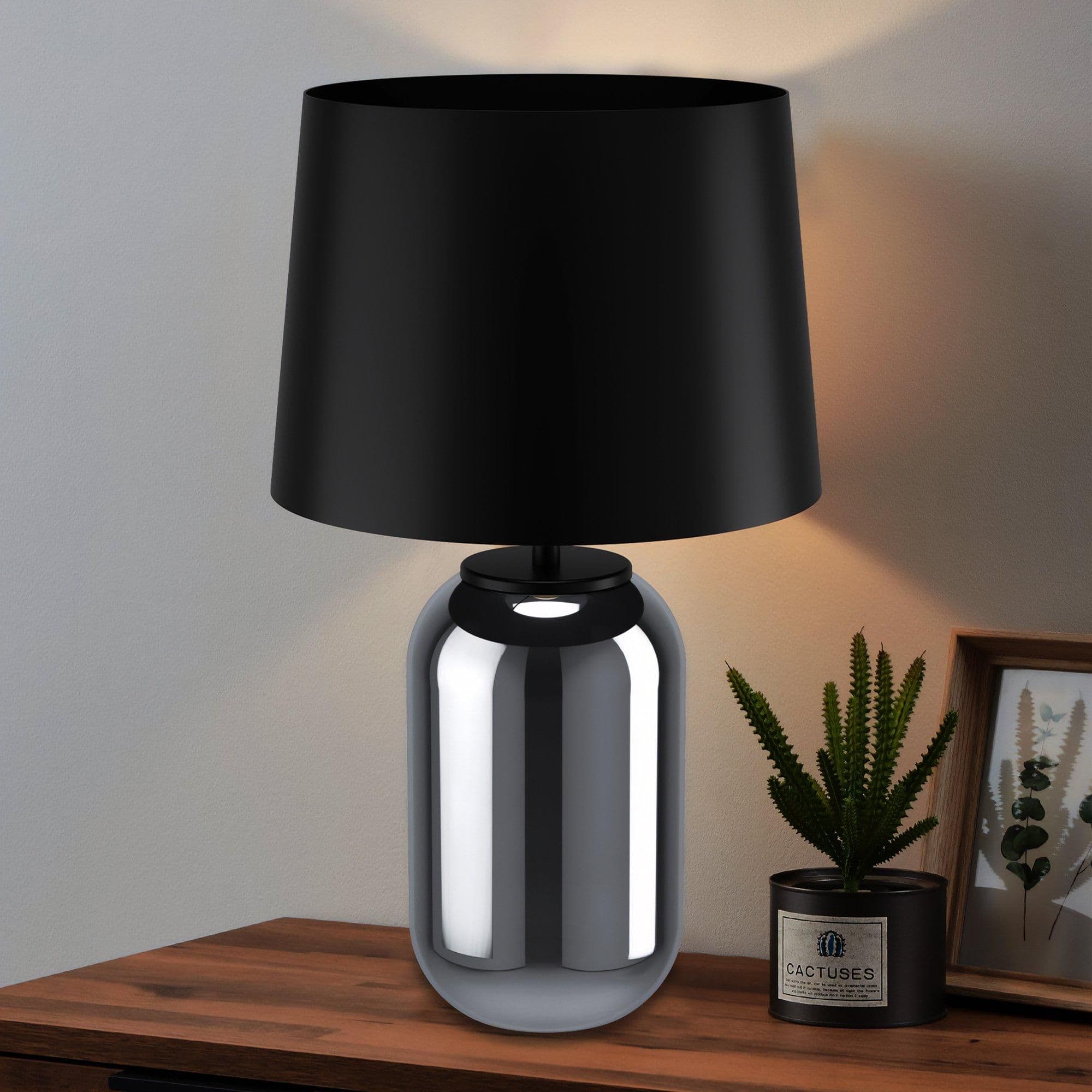 Cuitie Glass & Metal Elegant Table Lamp