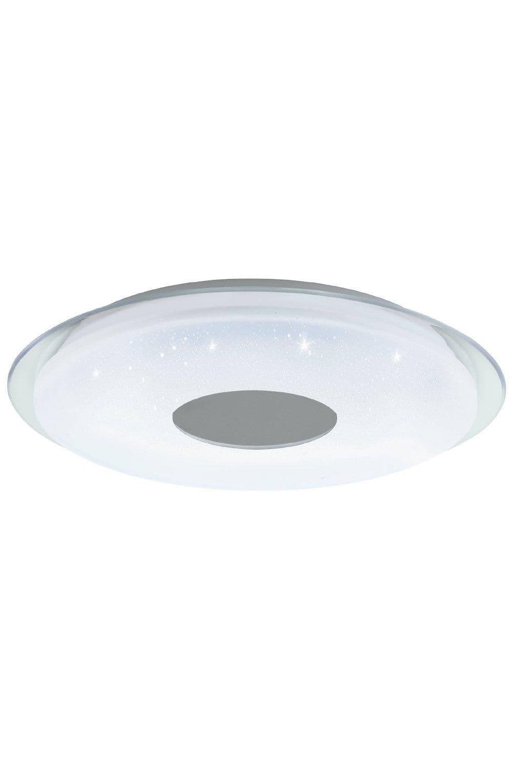 Lanciano Z Plastic Crystal Effect Integrated LED Smart Light Flush Fitting