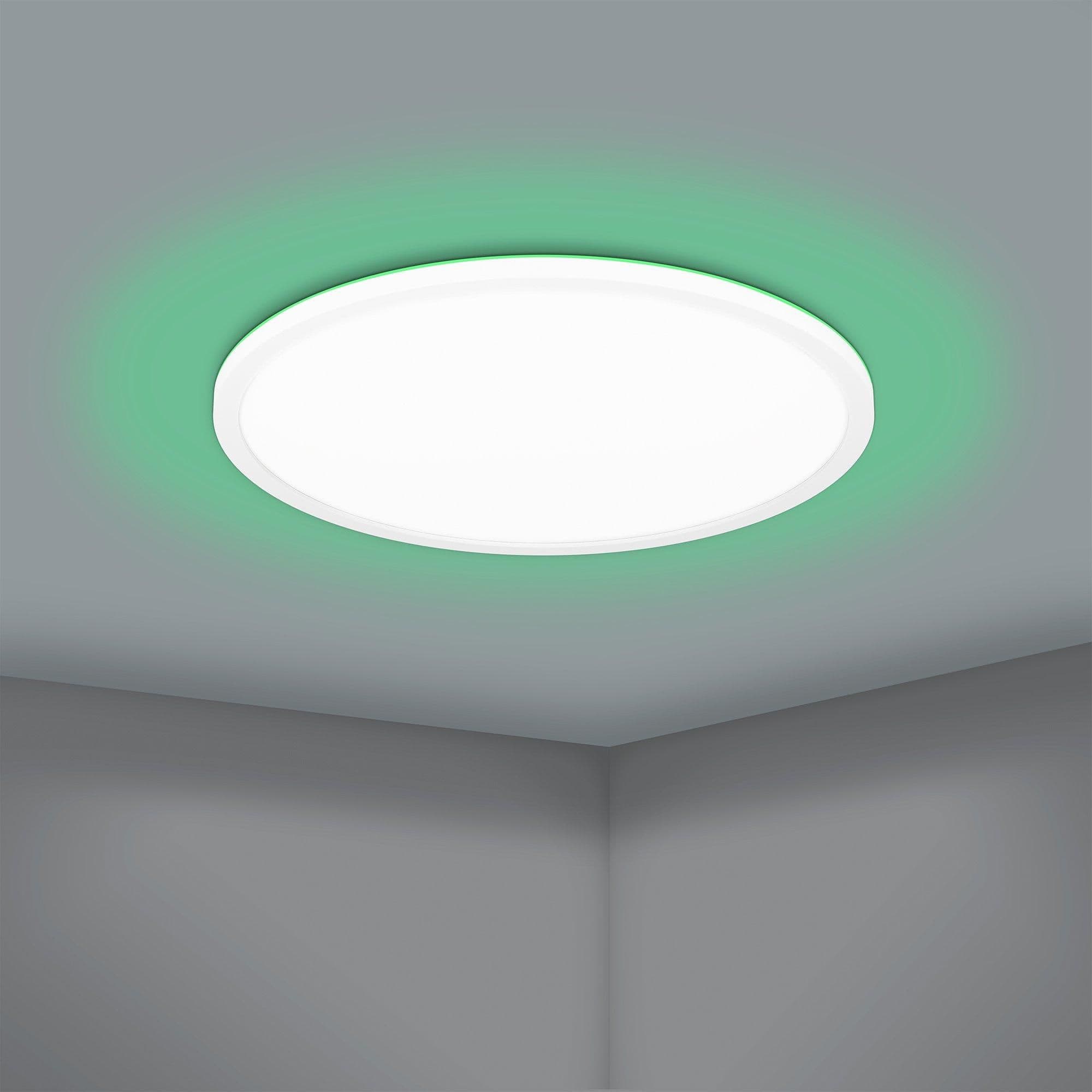 Rovito Z Round Plastic Smart Control Changing LED Ceiling Light 42cm