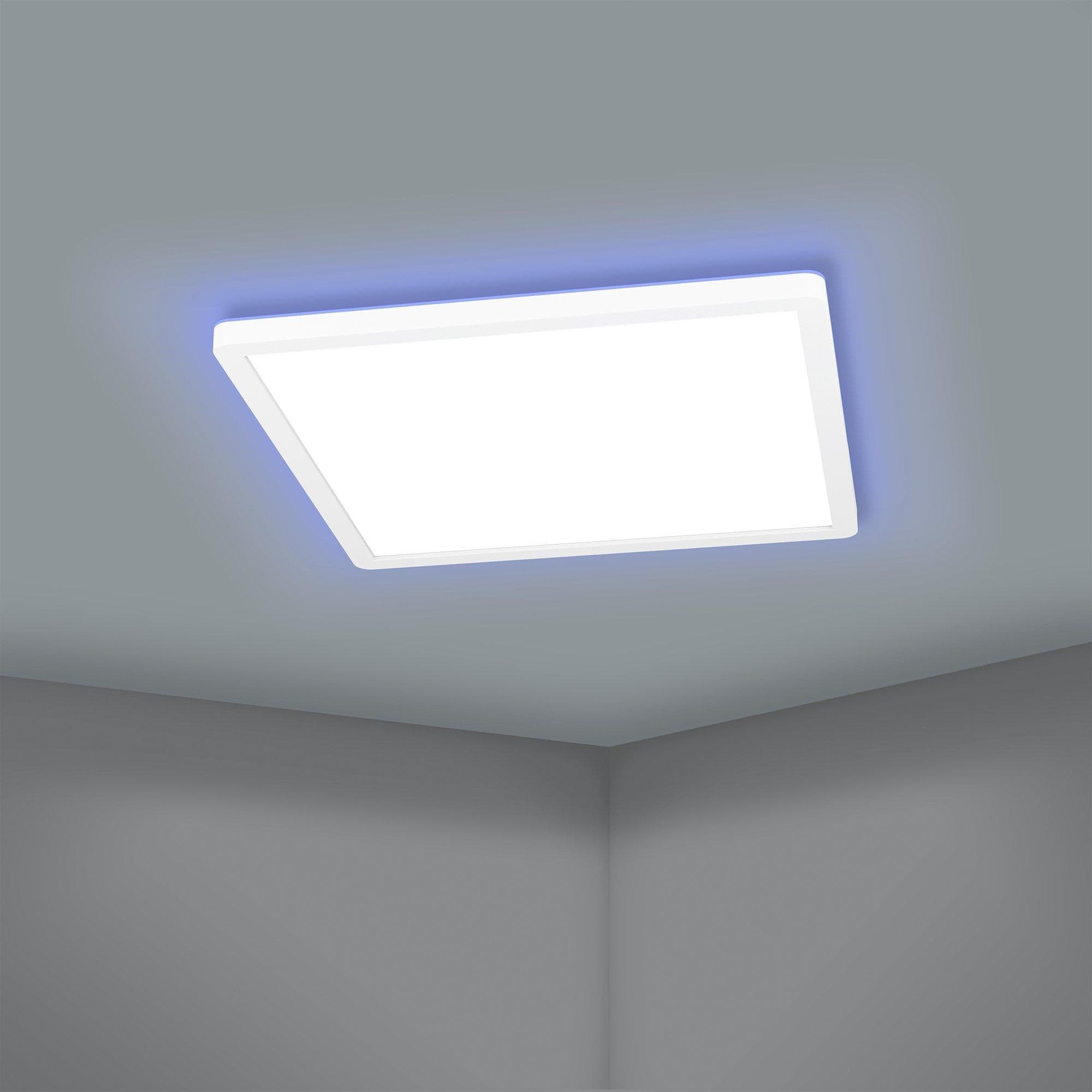 Rovito Z Square Plastic Smart Control Changing LED Ceiling Light 29.5cm