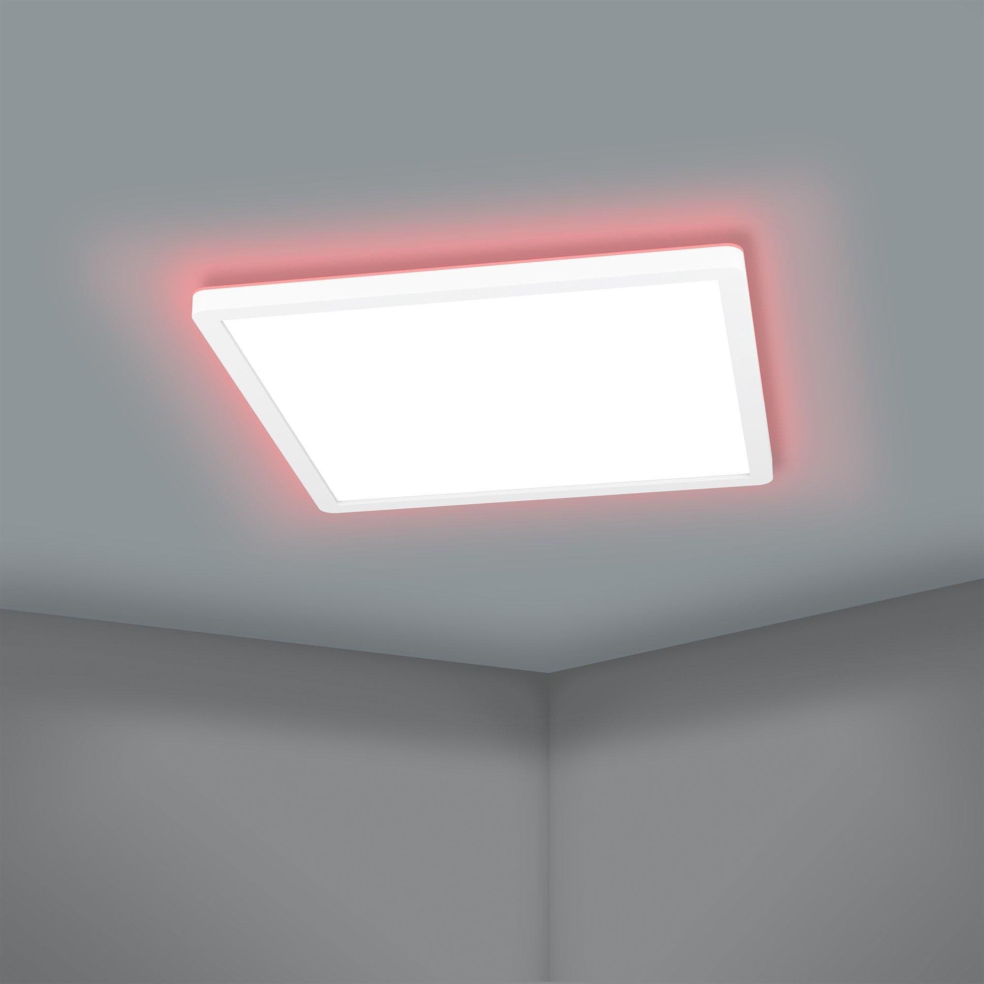 Rovito Z Square Plastic Smart Control Changing LED Ceiling Light 42cm