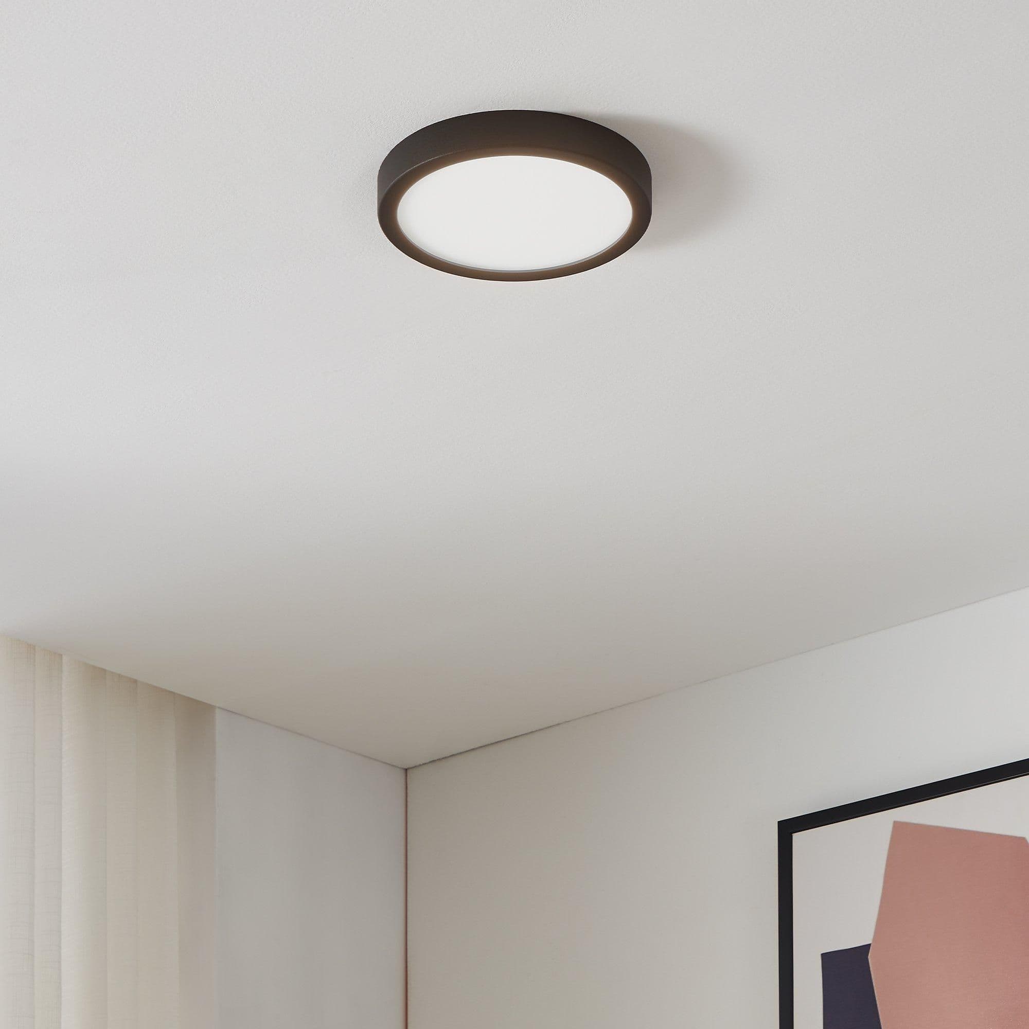 Fueva Z Round Metal Smart Control Changing LED Ceiling Light 21cm