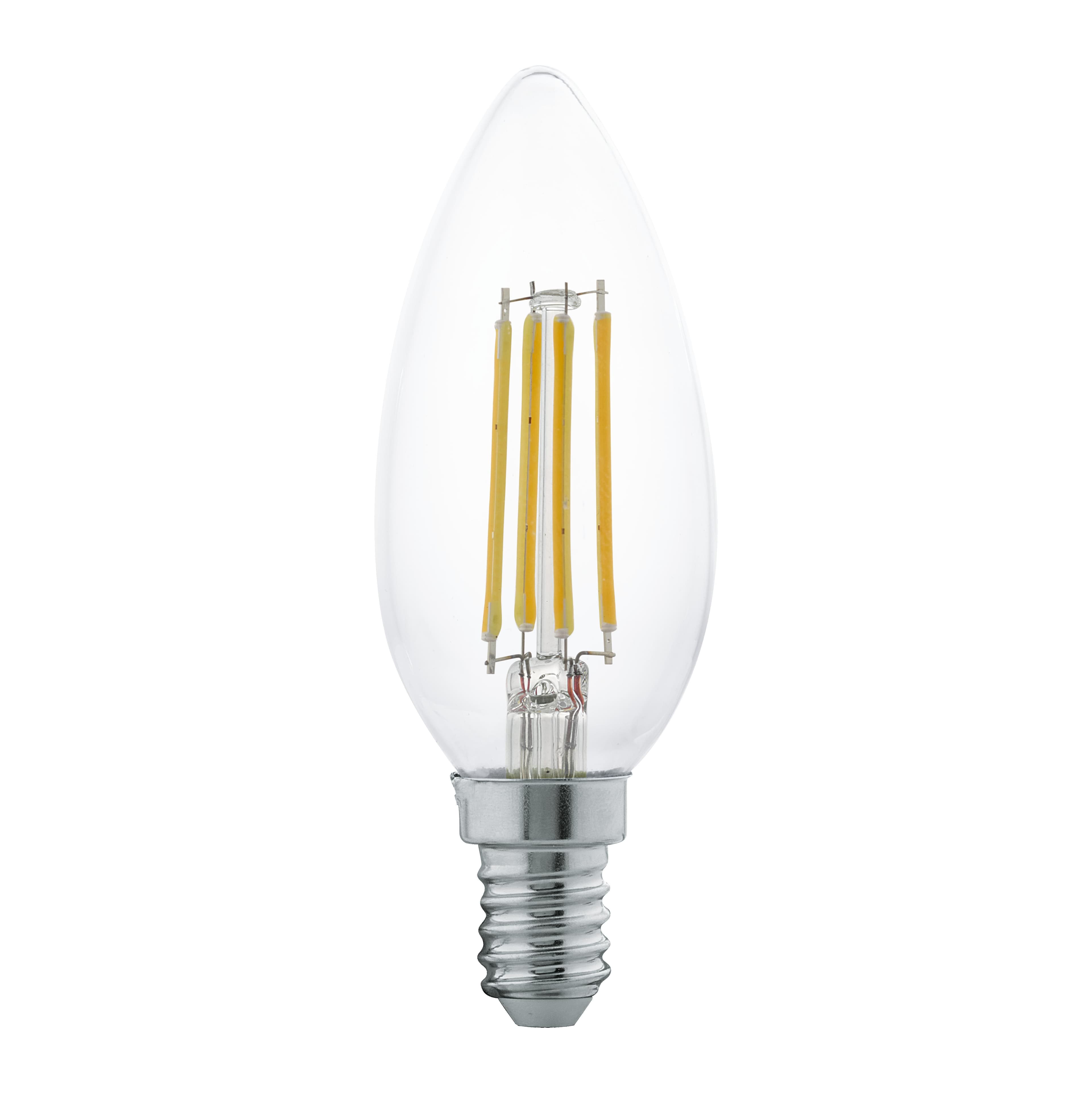 LED E14 C35 Lightbulb 2700K Pack 4