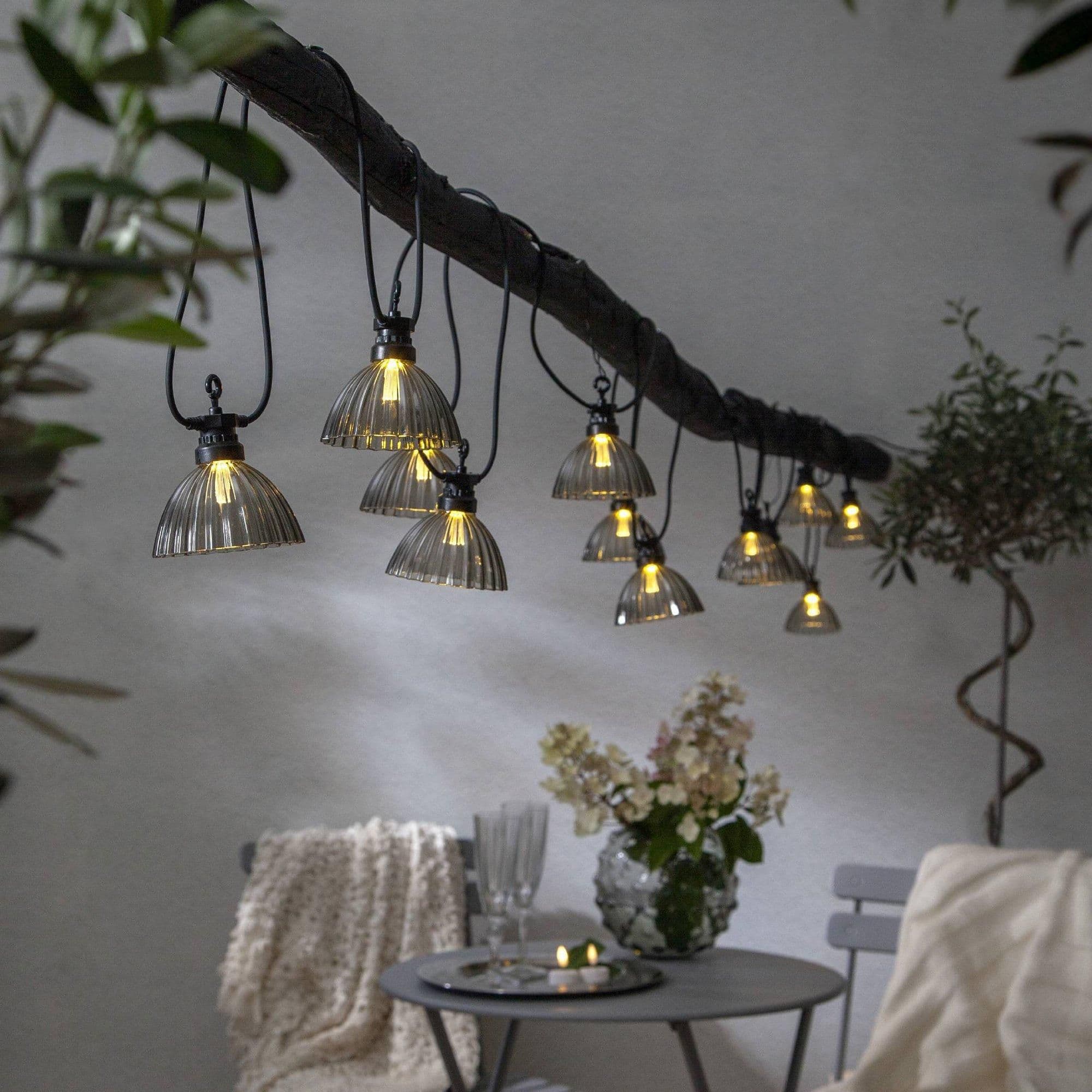 Cubone LED 5 Meter Modern Grey Transparent Outdoor Fairy Lights