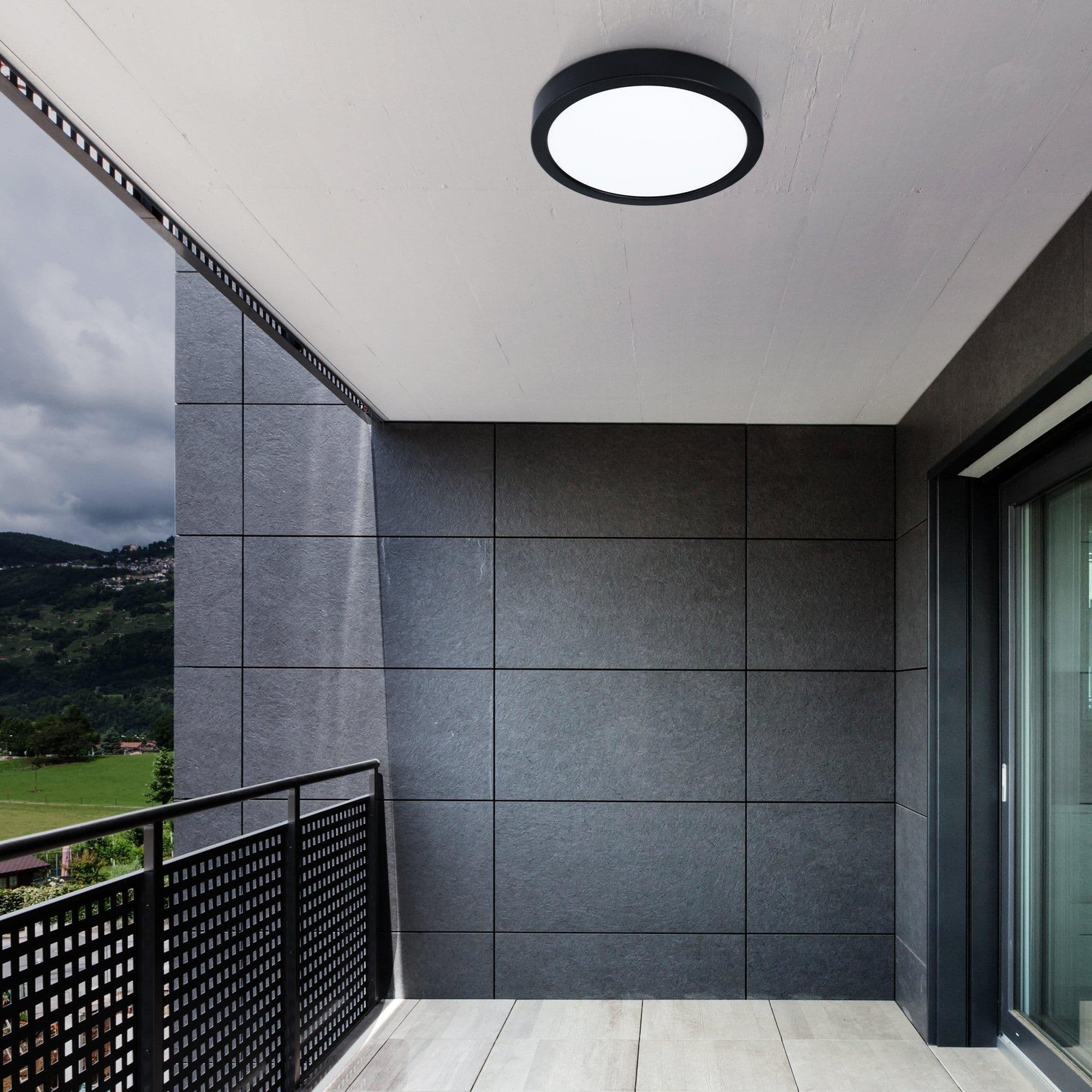Argolis 2 Metal LED Outdoor Surface Light Minimalist Design 30mm
