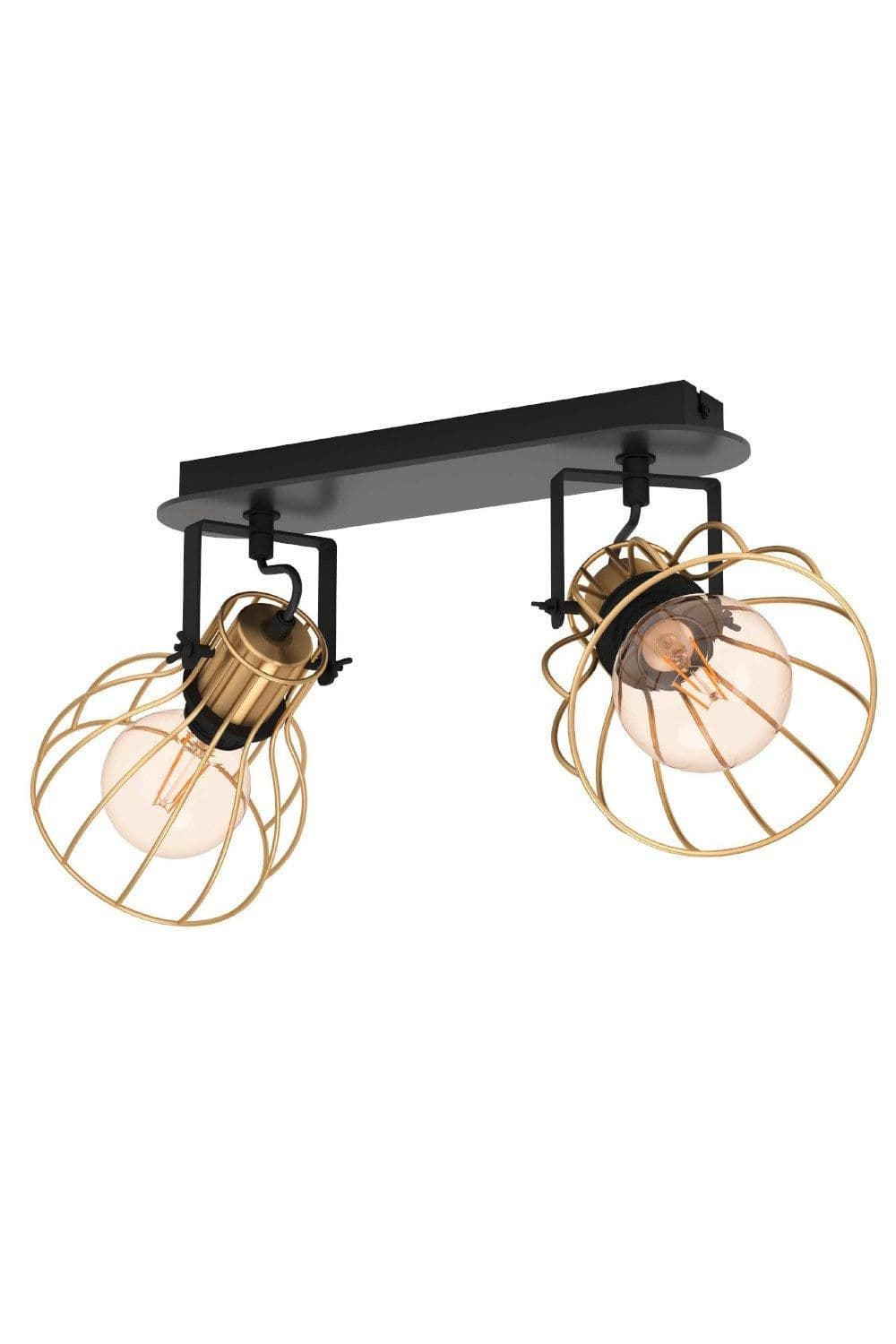 Sambatello IP20 Brushed Brass Ceiling Spotlight