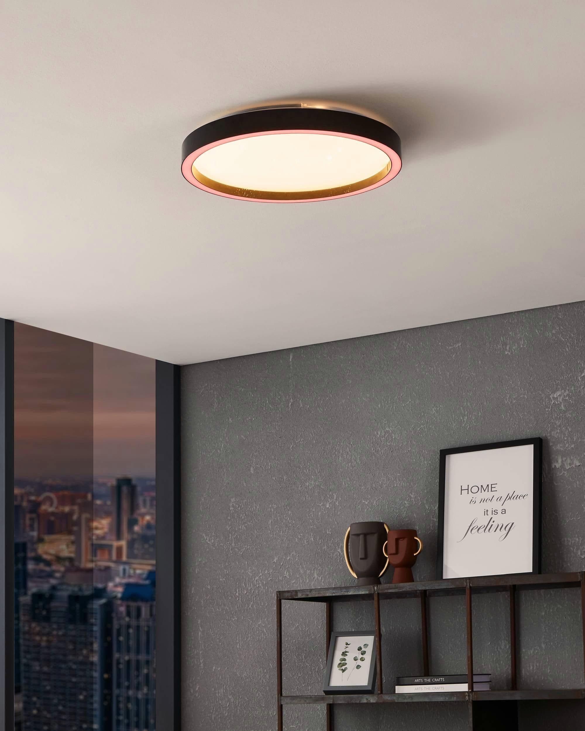 Montemorelos Z Aluminium Modern Smart Control Changing Ceiling Light 42cm