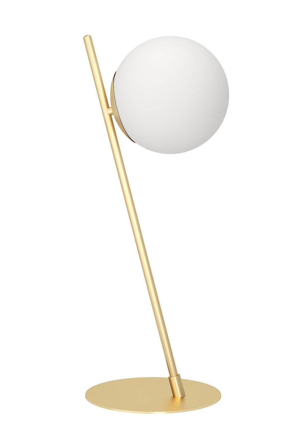 Rondo 4 Art Deco Brass Glass Table Lamp