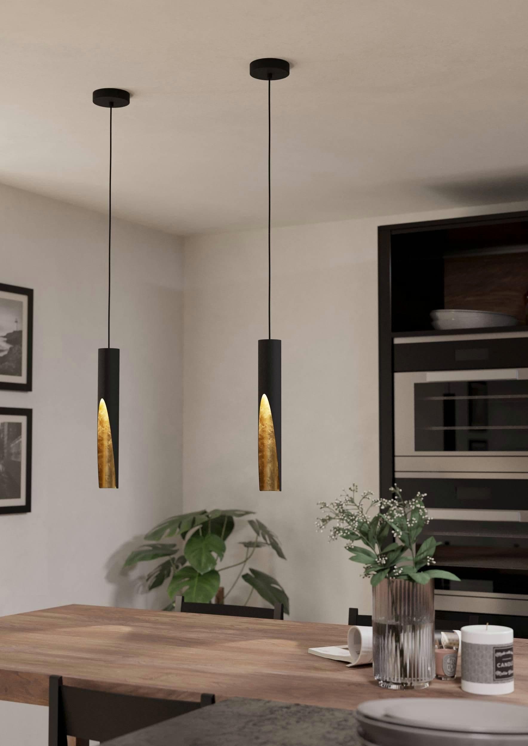 Barbotto & Gold Steel Modern Pendant Light