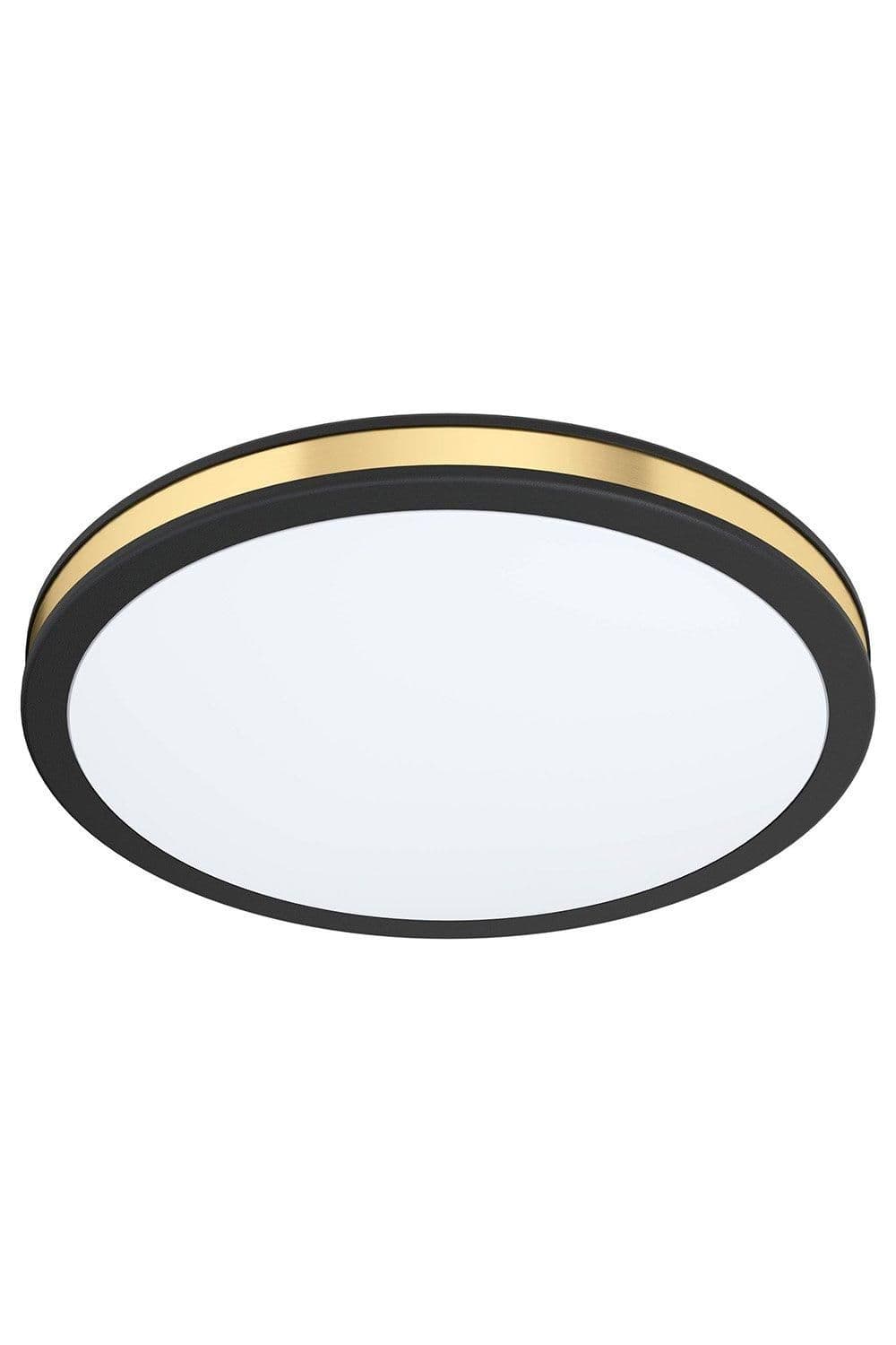 Pescaito LED Black Gold Flush Round Ceiling Light