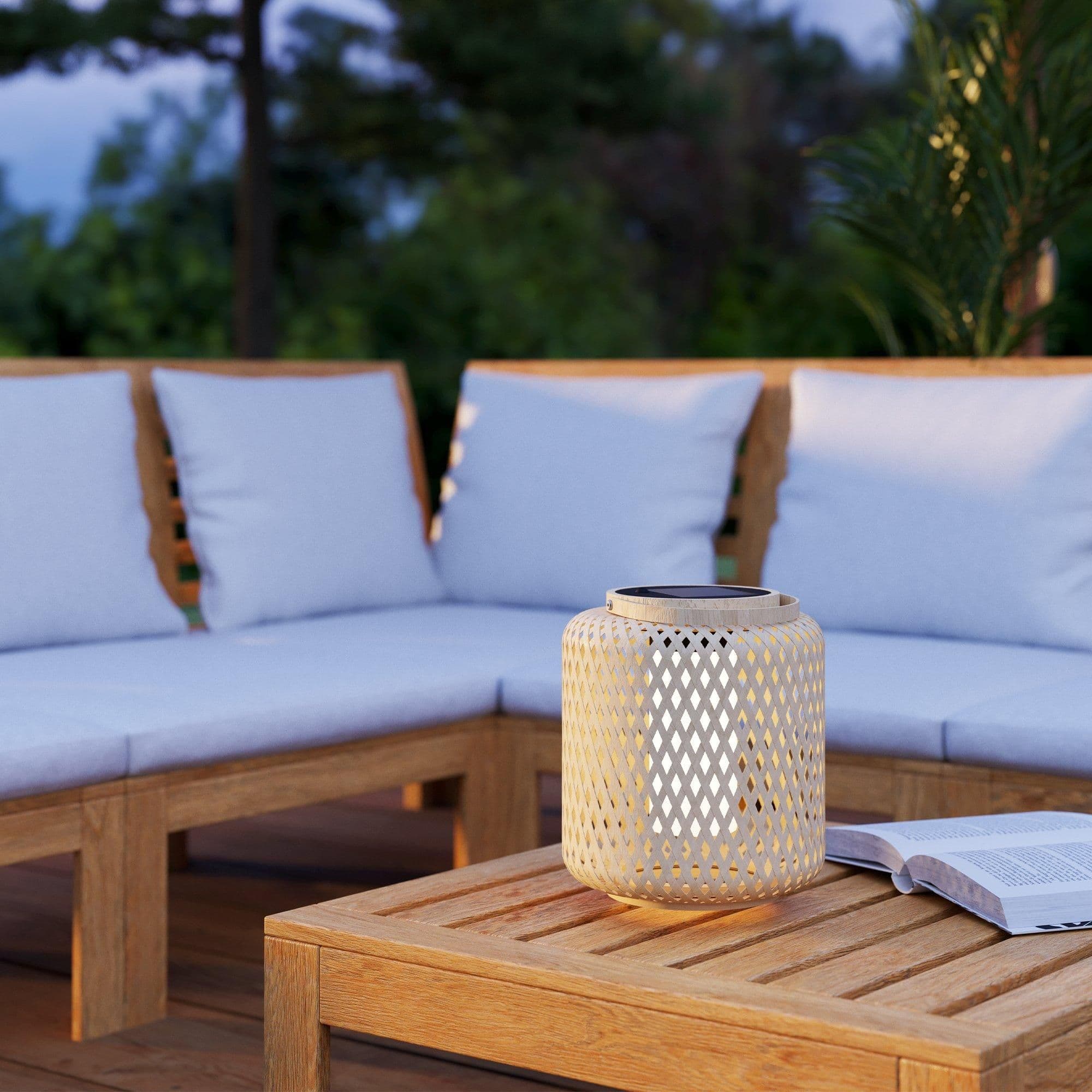 SOLAR LED LATERNE BRAUN WS MARLIANO