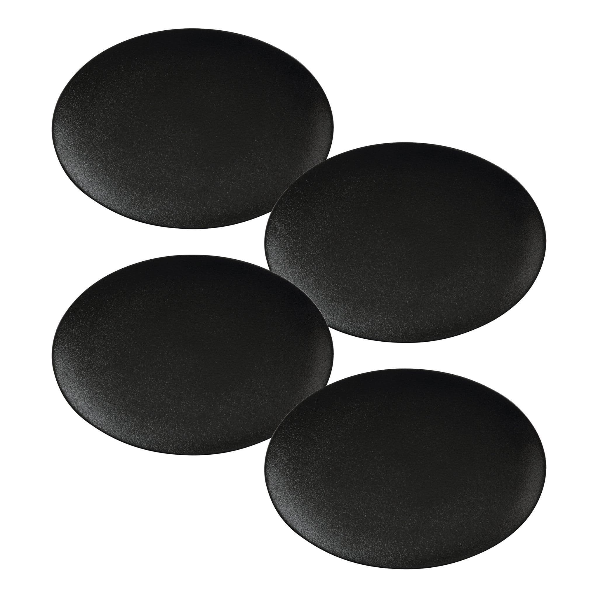 Caviar 4 Piece Oval Plate Set