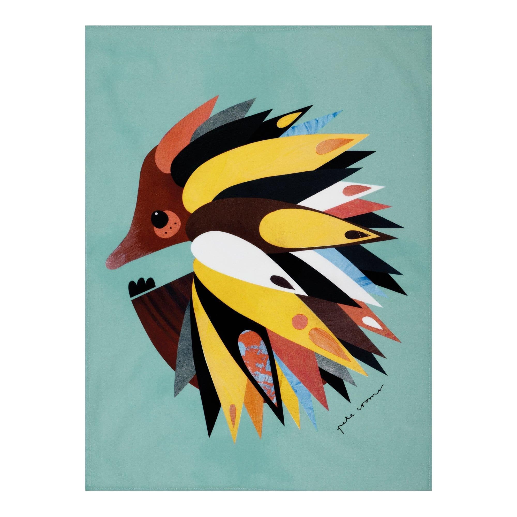 Pete Cromer Echidna Tea Towel