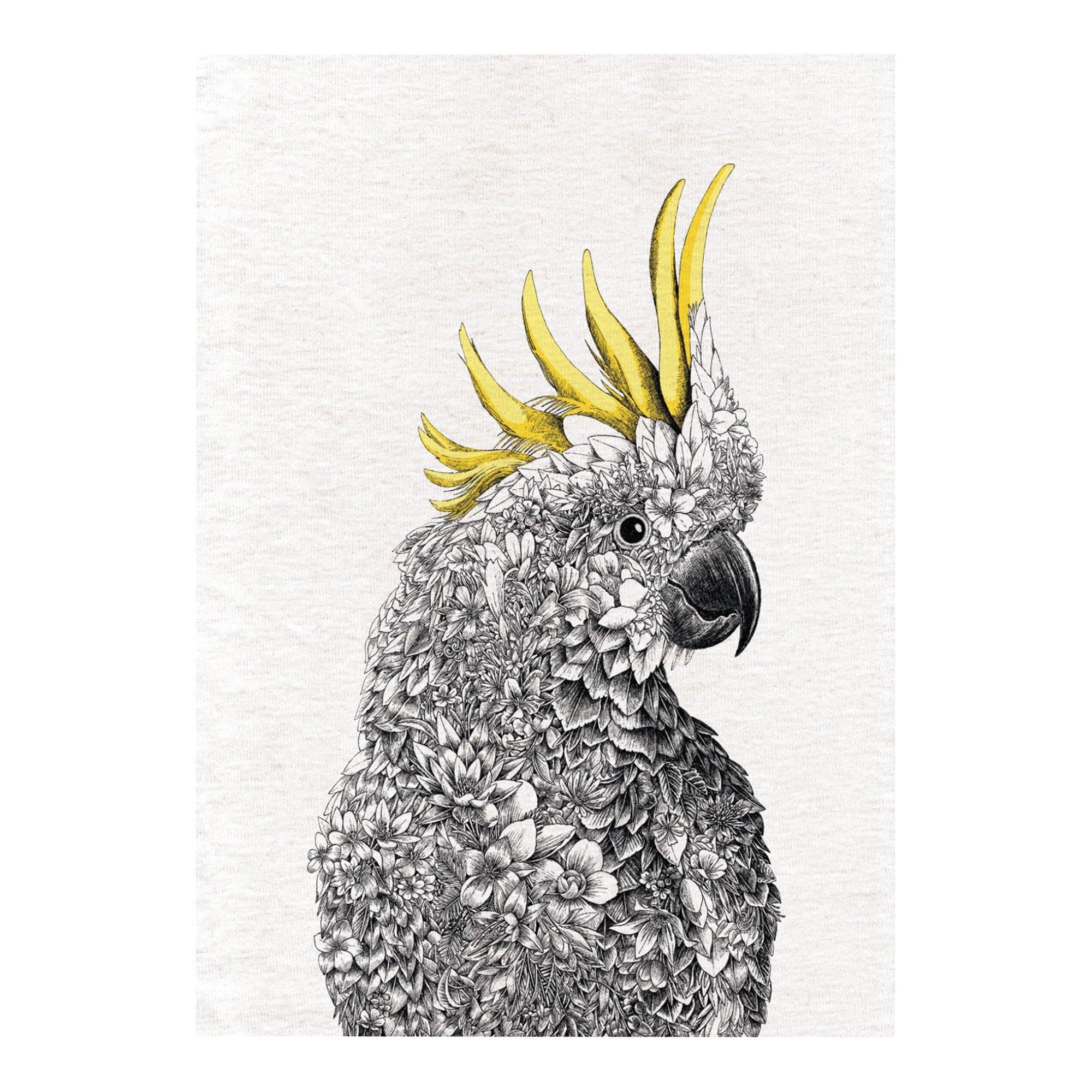 Marini Ferlazzo Sulphur crested Cockatoo Tea Towel