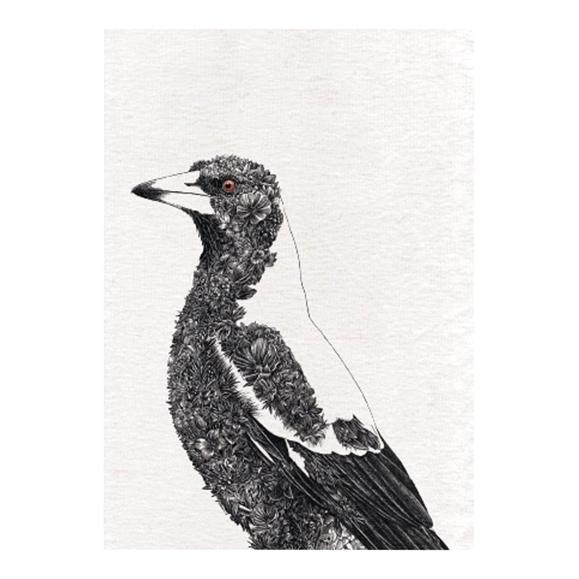 Marini Ferlazzo Australian Magpie Tea Towel