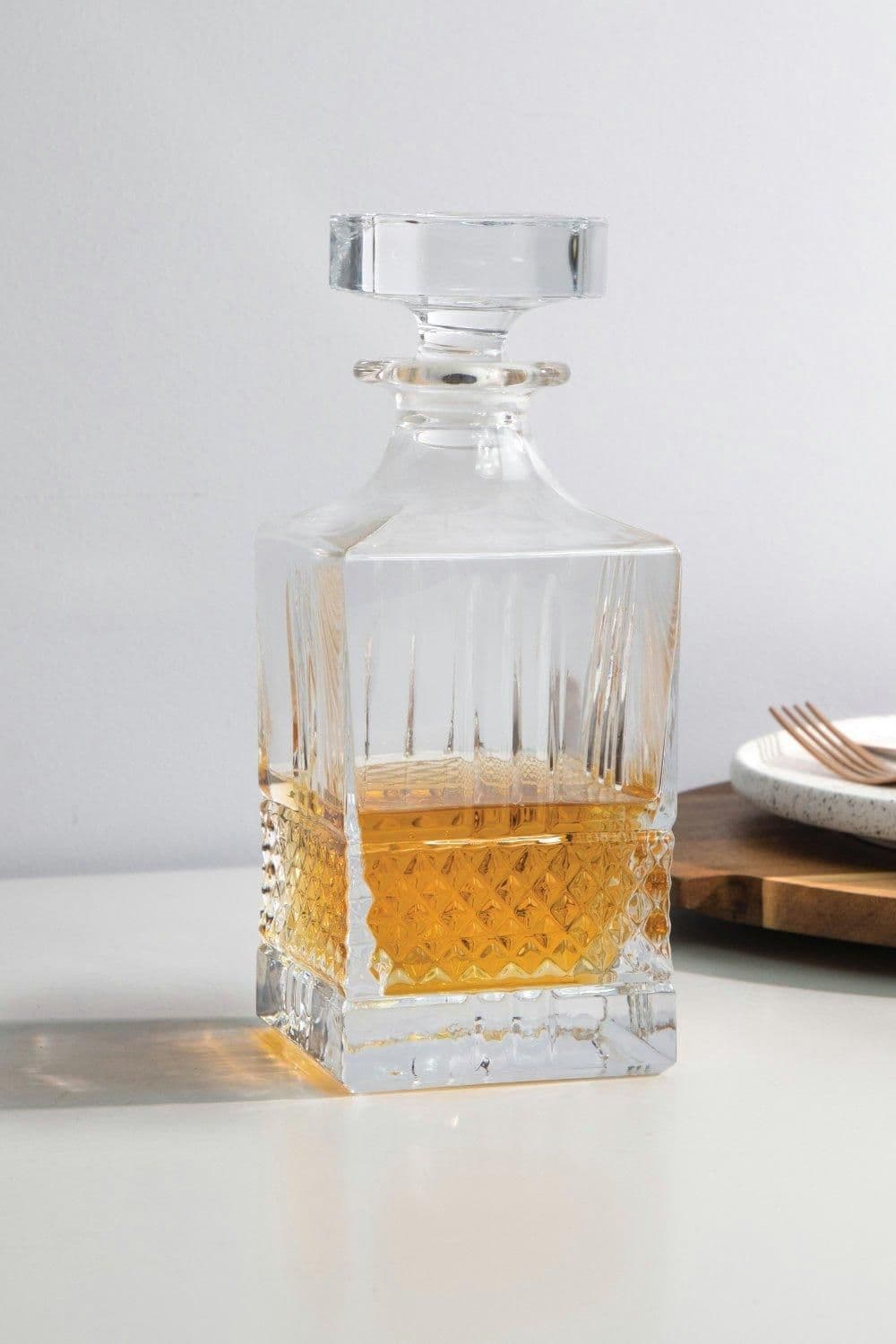 Verona Square Whisky Decanter Dishwasher Safe
