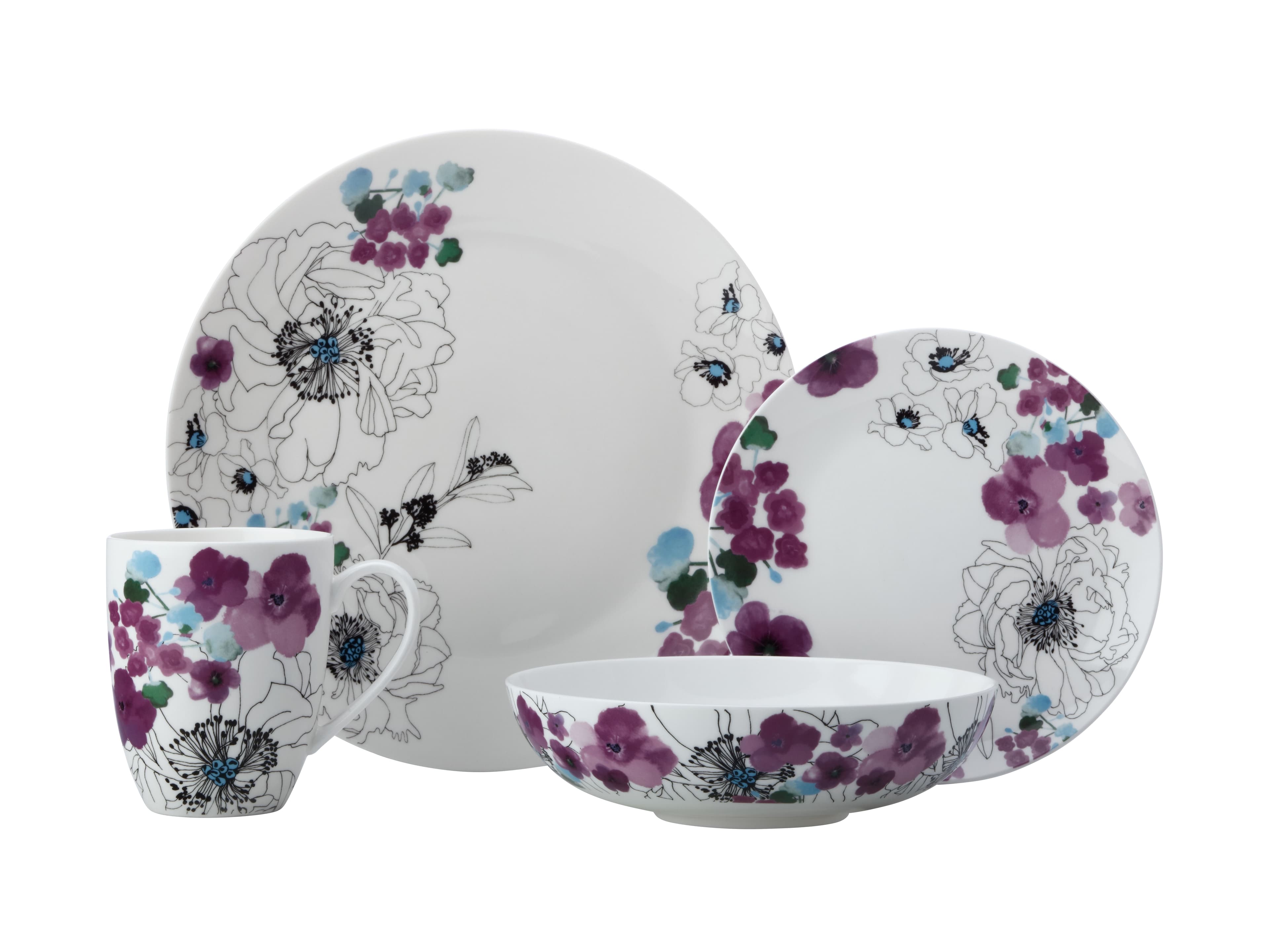 Viola Coupe 16 Piece Dinner Set