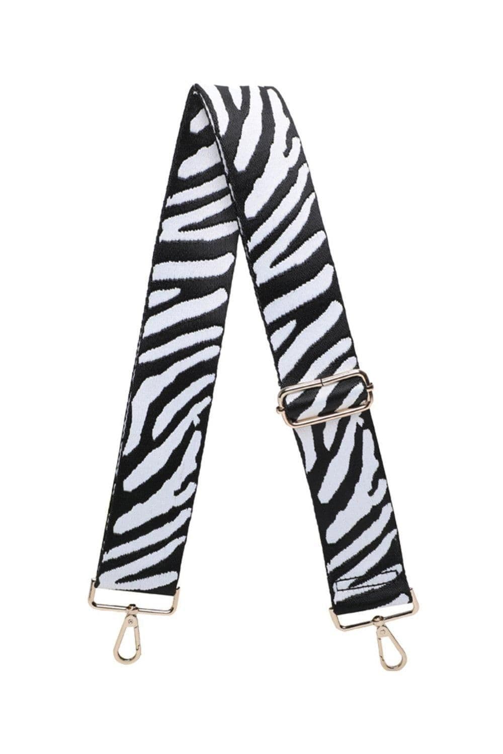 Zebra Print Canvas Adjustable Strap