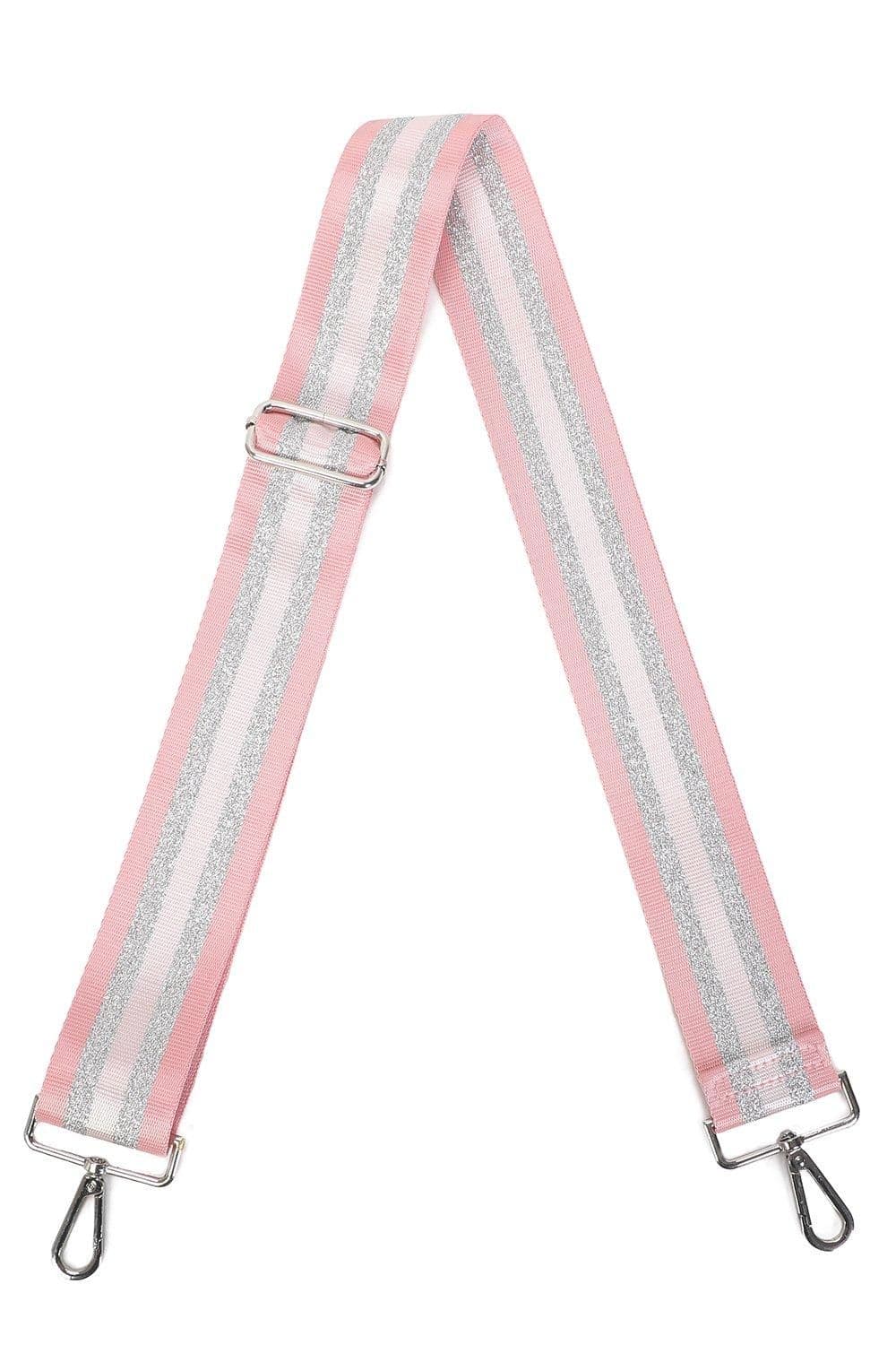 Three Tone Silver Sparkle Canvas Adjustable Strap