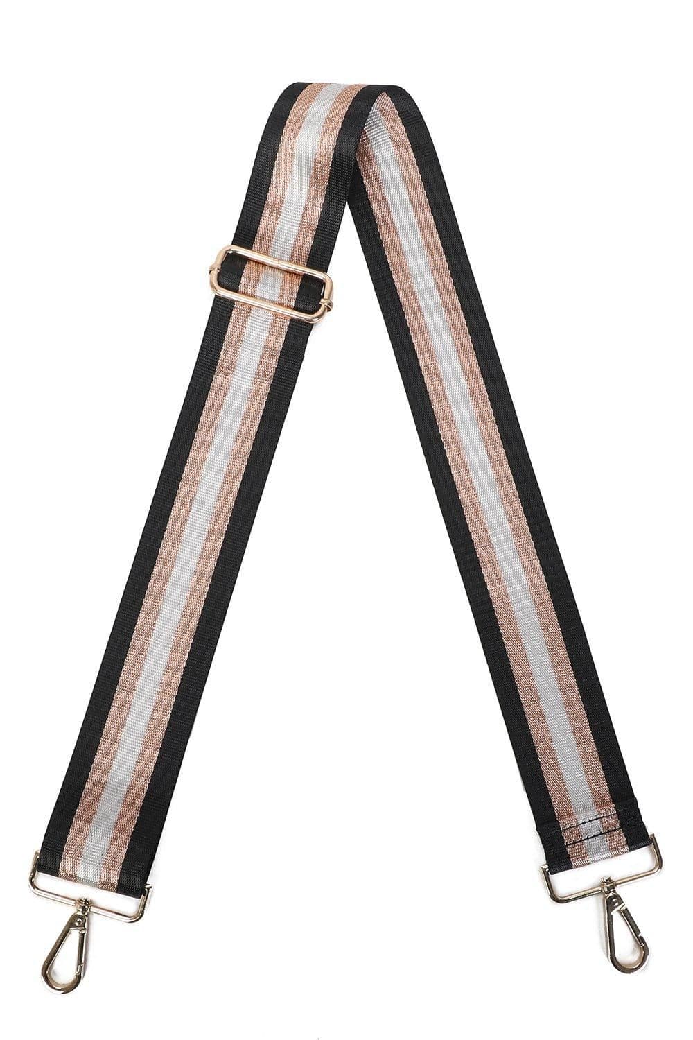 Three Tone Gold Sparkle Canvas Adjustable Strap