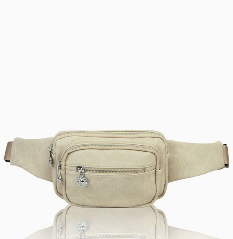 Fontanella Fashion Women's Waist Bum Bag in Cream