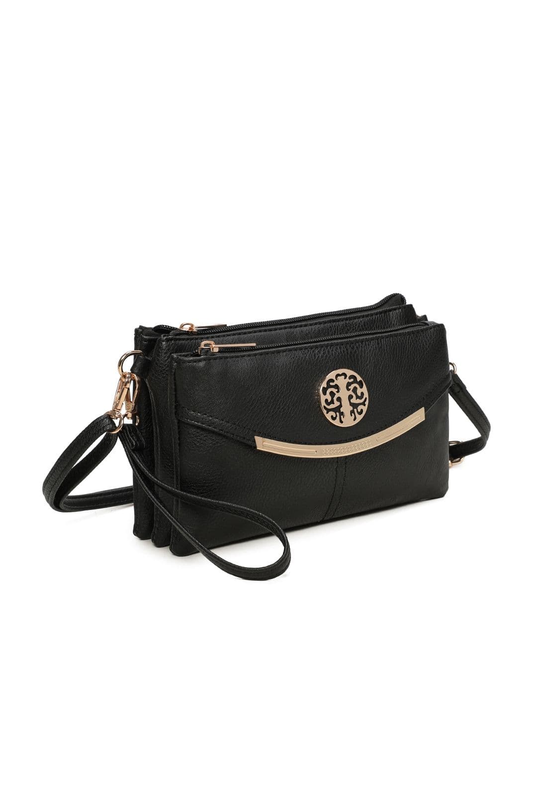 Noveau Triple Compartment Crossbody Bag