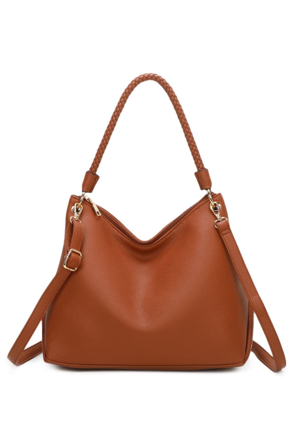 Fontanella Fashion Women's Orta PU Leather Shoulder Bag in Brown
