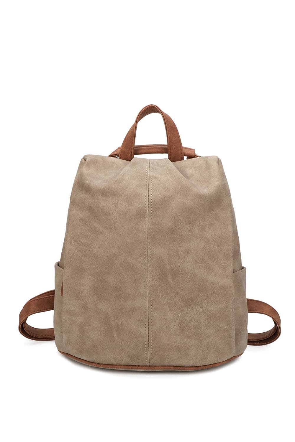 Fontanella Fashion Women's EverTrail Suede PU Leather Backpack in Taupe