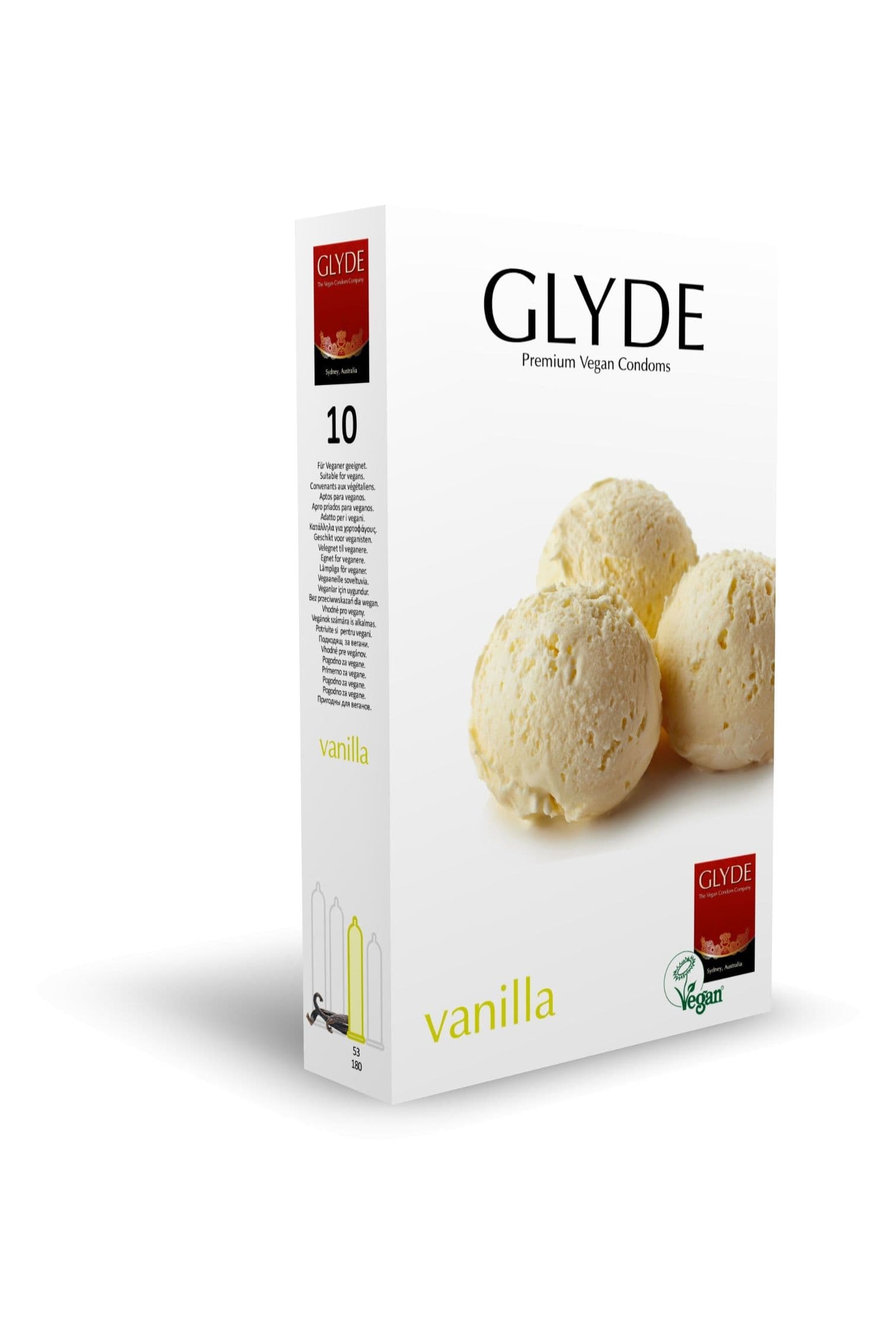 Ultra Vanilla Flavour Vegan Condoms 10 Pack