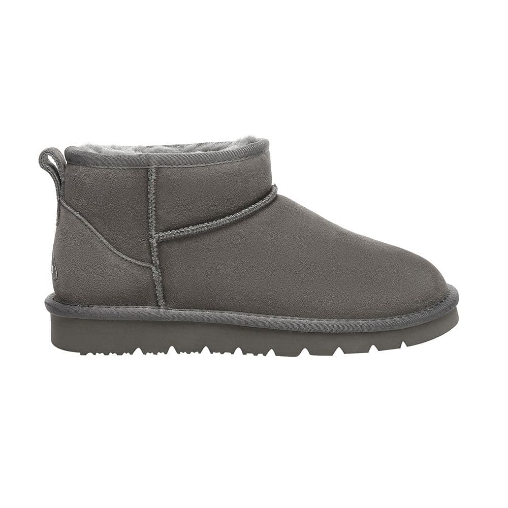 EverAu Australia Women's Real Sheepskin Finch Ultra Mini Classic Boots with EVA Sole in Grey | Size: 4