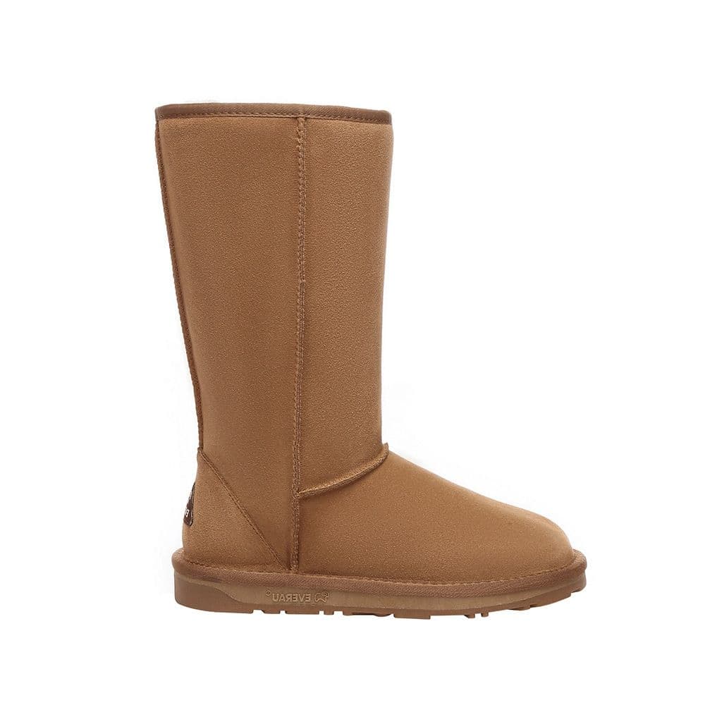 EverAu Australia Women's Real Sheepskin Whistler Tall Classic Boots with TPR Sole in Brown | Size: 6