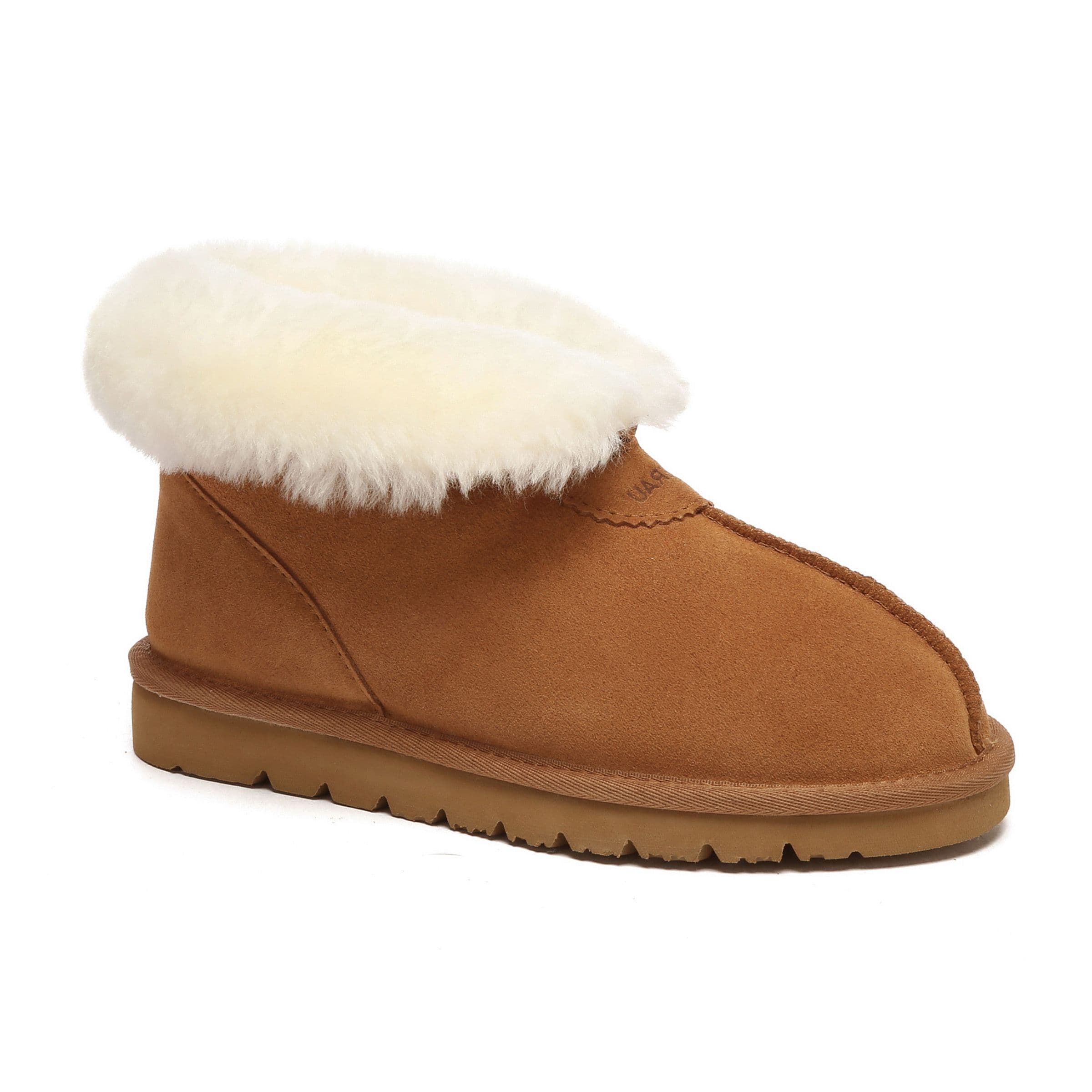 EverAu Australia Women's Owl Ankle Slippers in Brown | Size: 7