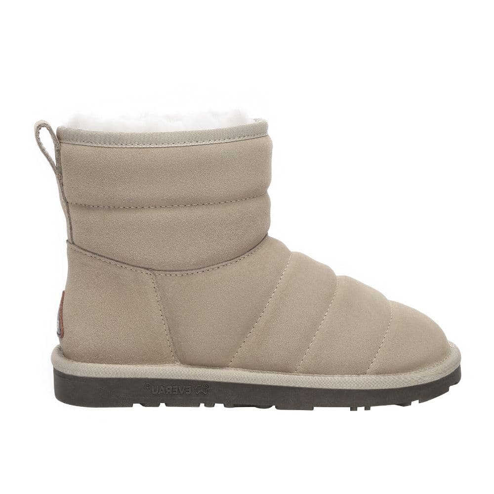 EverAu Australia Women's Real Sheepskin Thornbill Mini Boots with TPR Sole in Light Sand | Size: 4