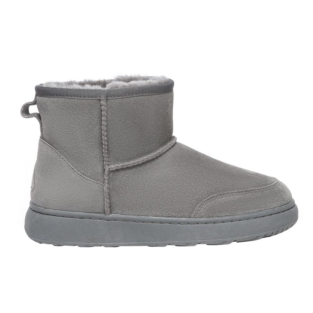 EverAu Australia Women's Real Sheepskin Rosella Outdoor Boots with TPR Sole in Grey | Size: 7
