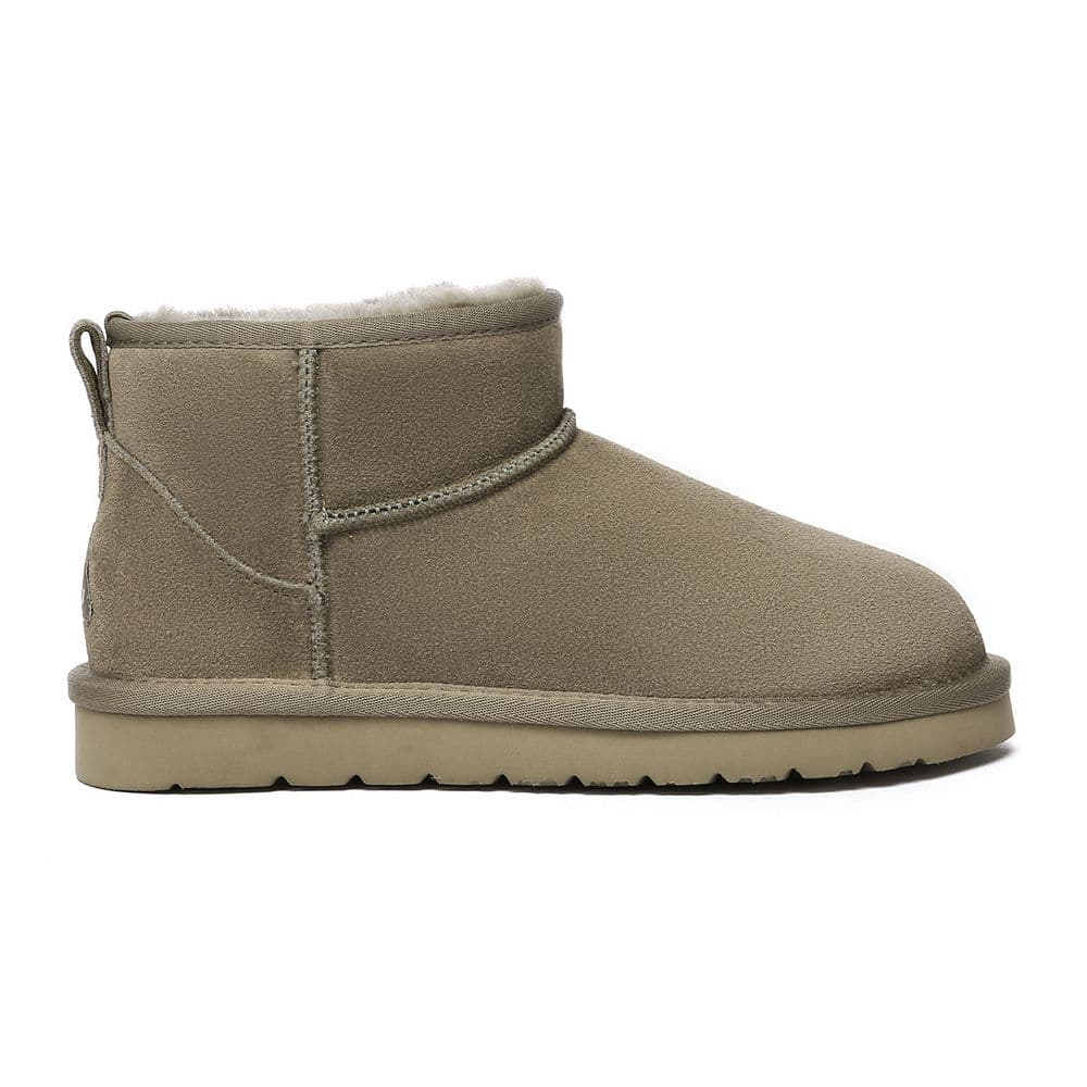 EverAu Australia Women's Real Sheepskin Finch Ultra Mini Classic Boots with EVA Sole in Light Brown | Size: 5