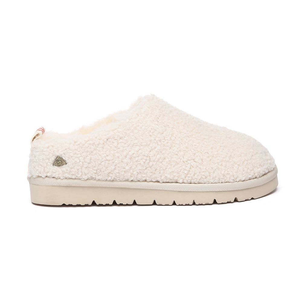 EverAu Australia Women's Sheepskin Women Snipe Plush Ankle Slippers with EVA Sole in Light Sand | Size: 7