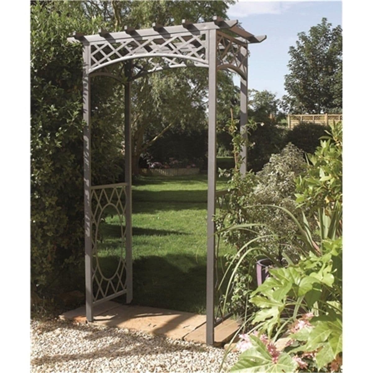 Gunmetal Rectangular Arch Lattice