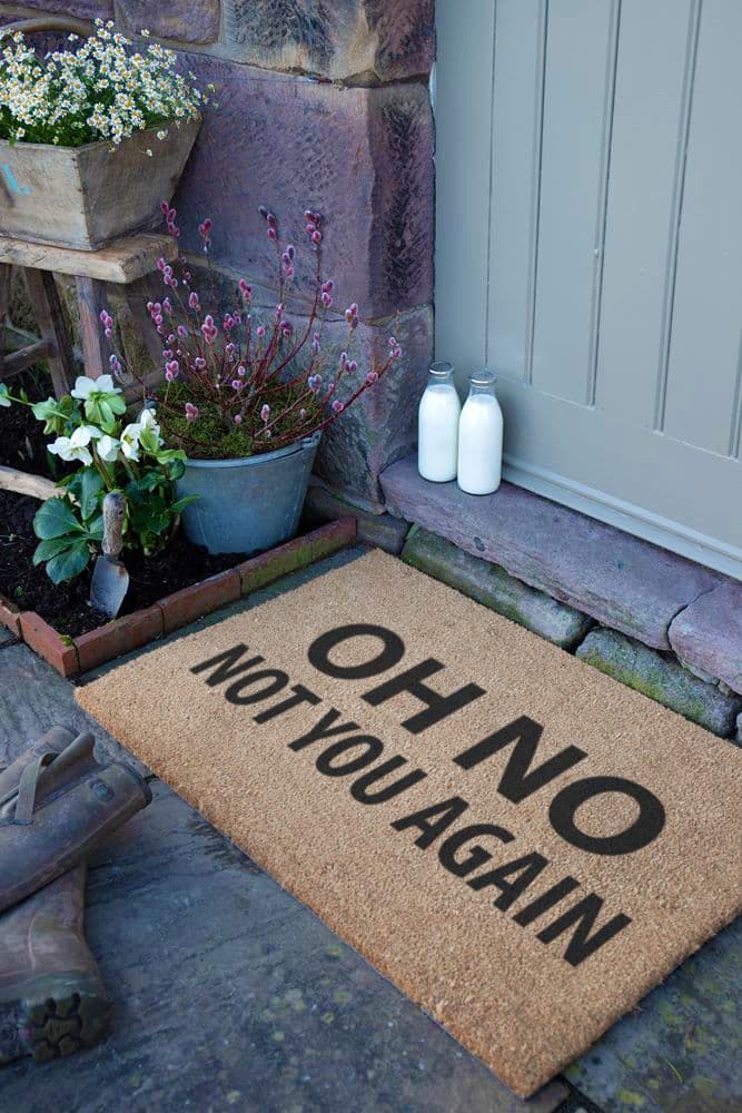 Not You Again Country Coir Doormat