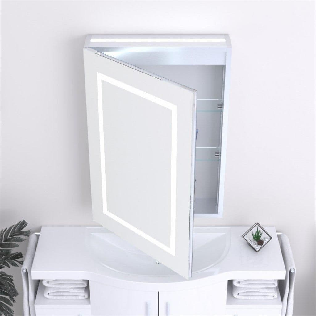 70cm Tall LED Bathroom Mirror Cabinet