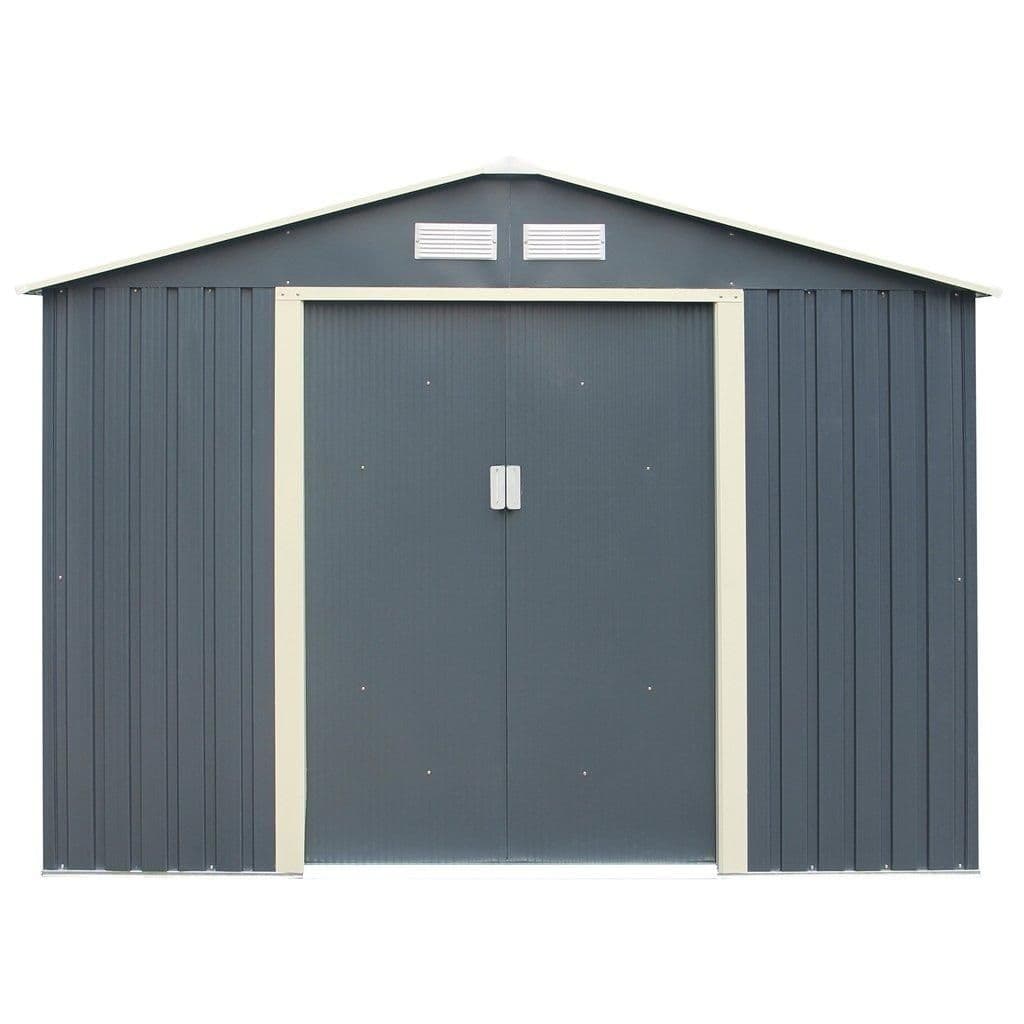 8 x 6 Double Door Metal Apex Shed
