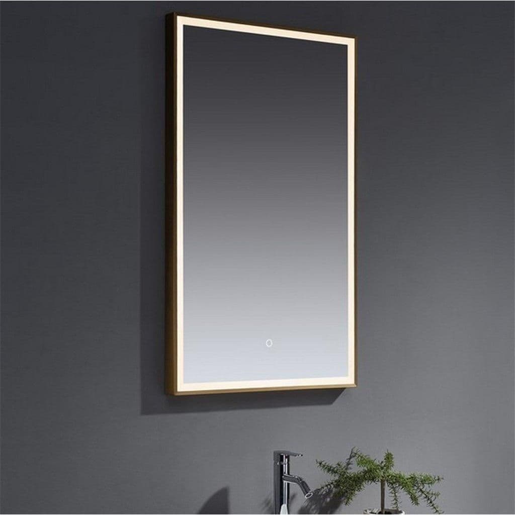 100cm Tall LED Bathroom Wall Mirror Touch Sensor