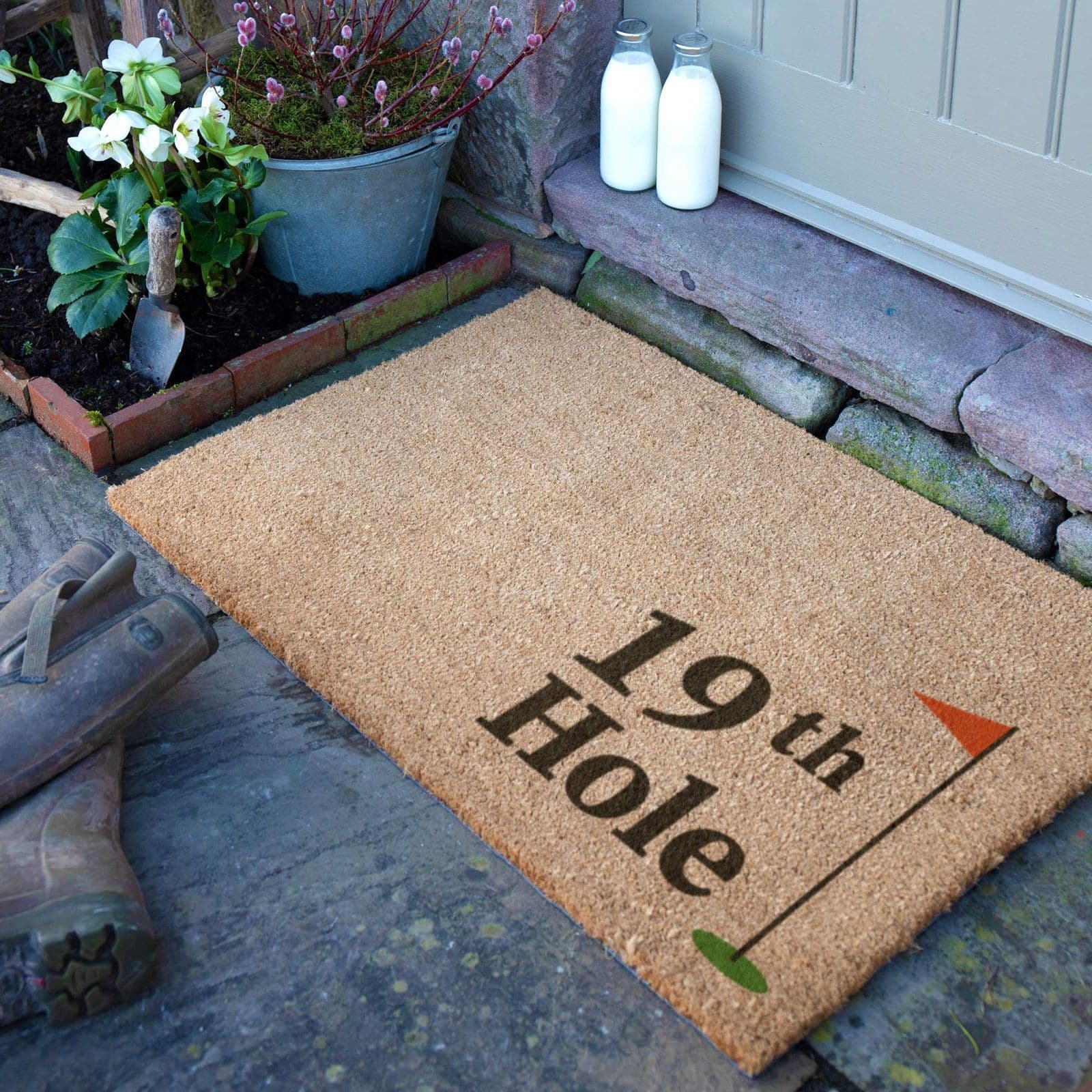 19th Hole Flag Doormat